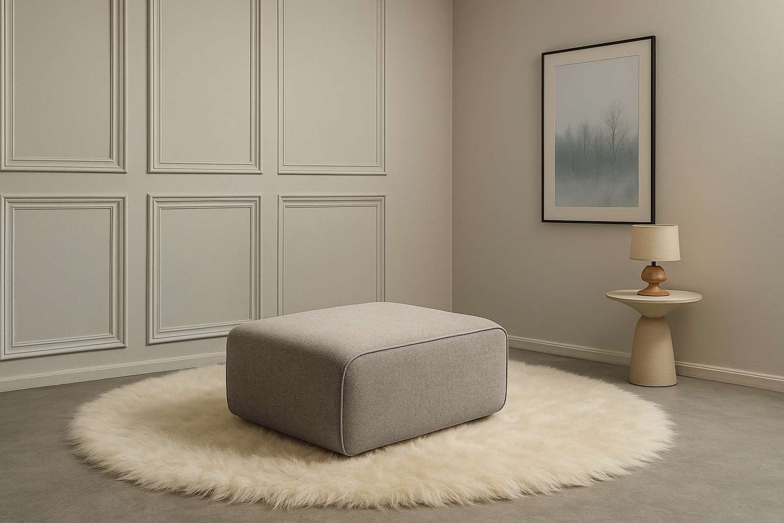 andas Polsterhocker »Noord 92/66 cm«, mit Kedernaht, schöne Serienergänzung günstig online kaufen