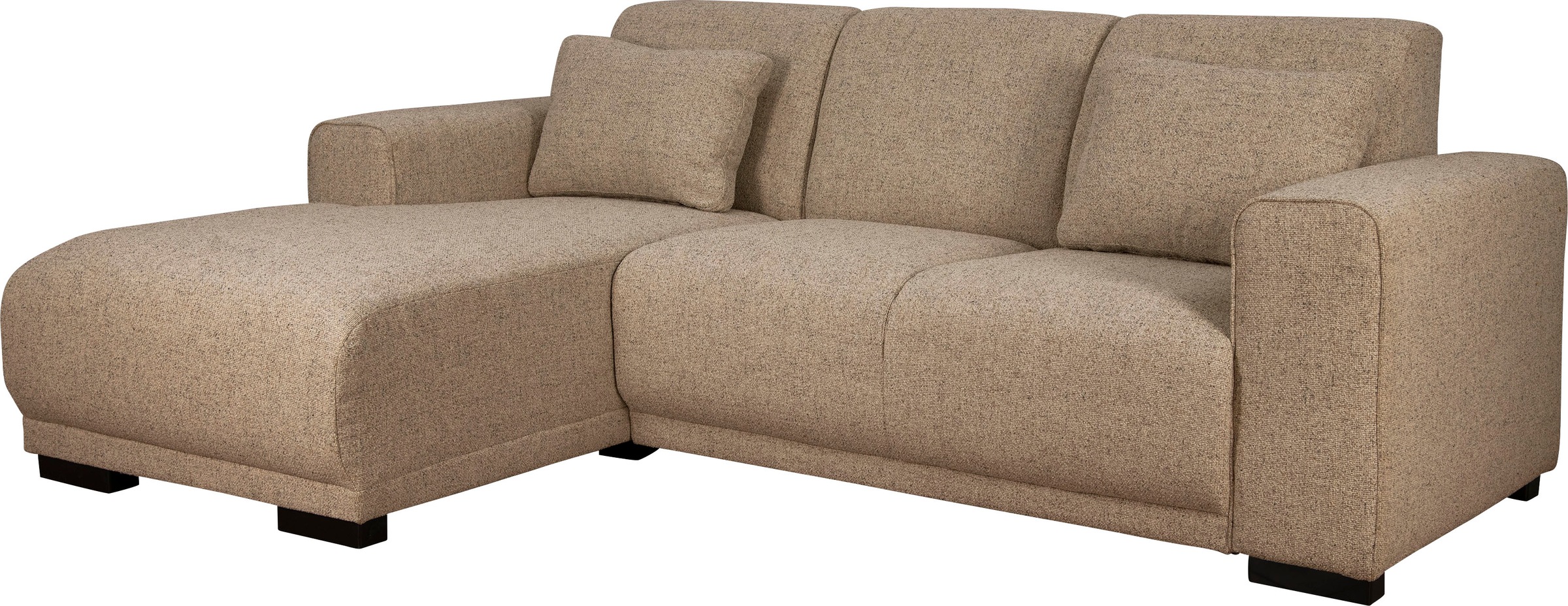 Home affaire Ecksofa »BORNHOLM L-Form mit Recamiere, Maße B/T/H: 234/162/85 cm«, Recamiere links oder rechts bestellbar, Wellenfederung, inkl. 2 Kissen