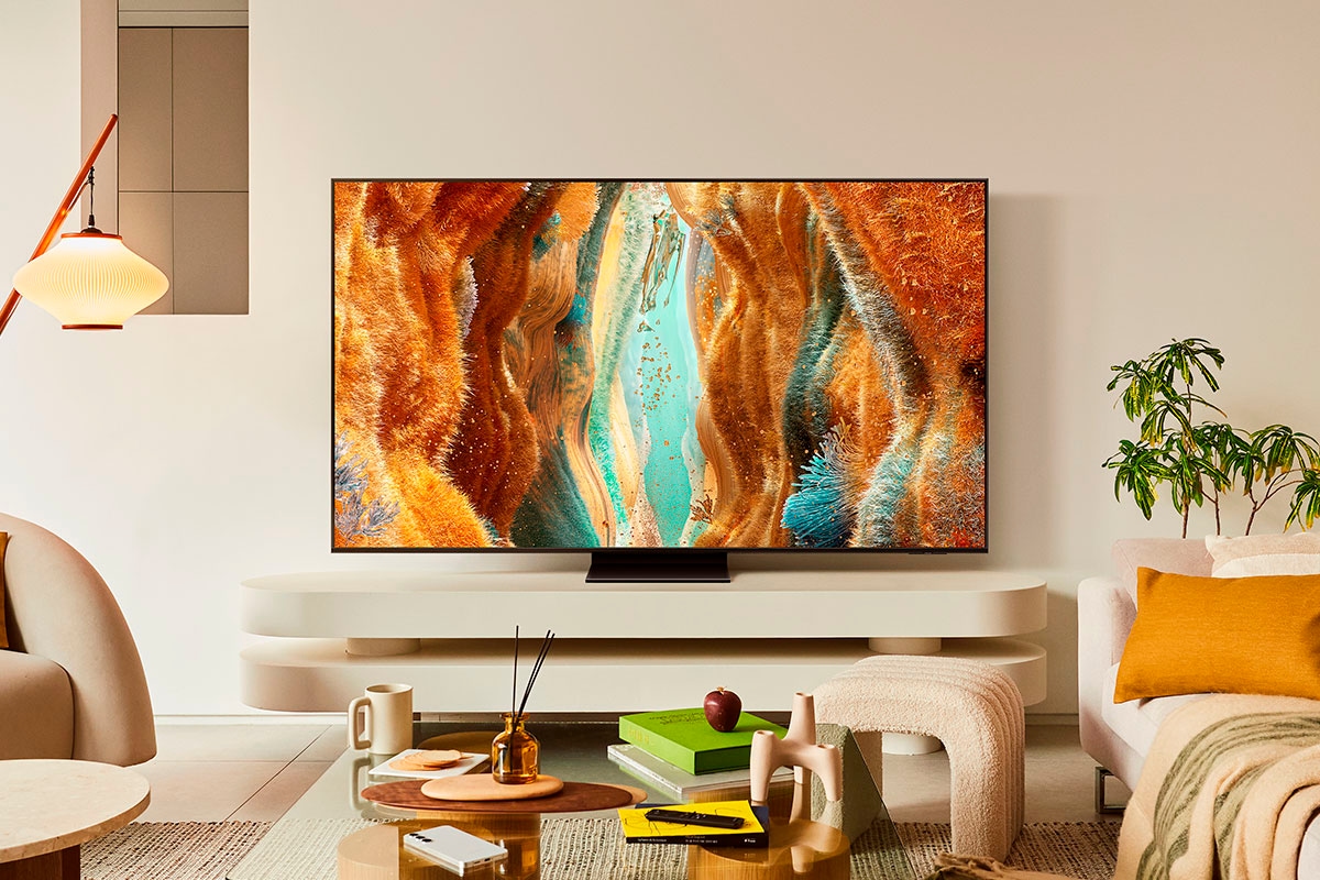 Samsung QLED-Fernseher »GQ55QN70FAU«, 4K Ultra HD, Smart-TV, Neo Quantum HDR, 4K AI Upscaling, Gaming Hub, Motion Xcelerator 144Hz
