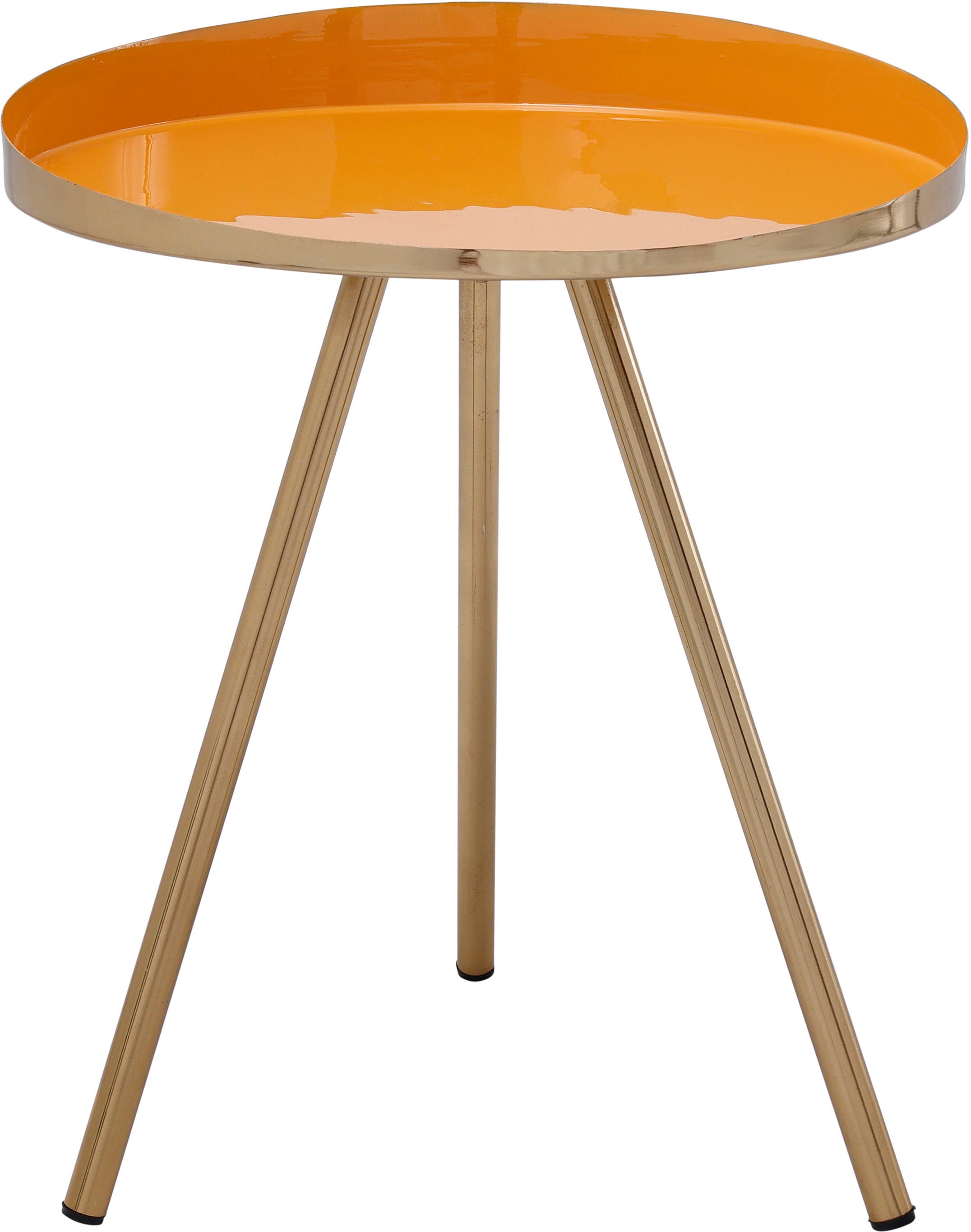 Kayoom Beistelltisch »Morrison, runder Beistelltisch, edler Look«, (1 St.), Dekorativ, glanzvolle Lackierung, stilvolles Design