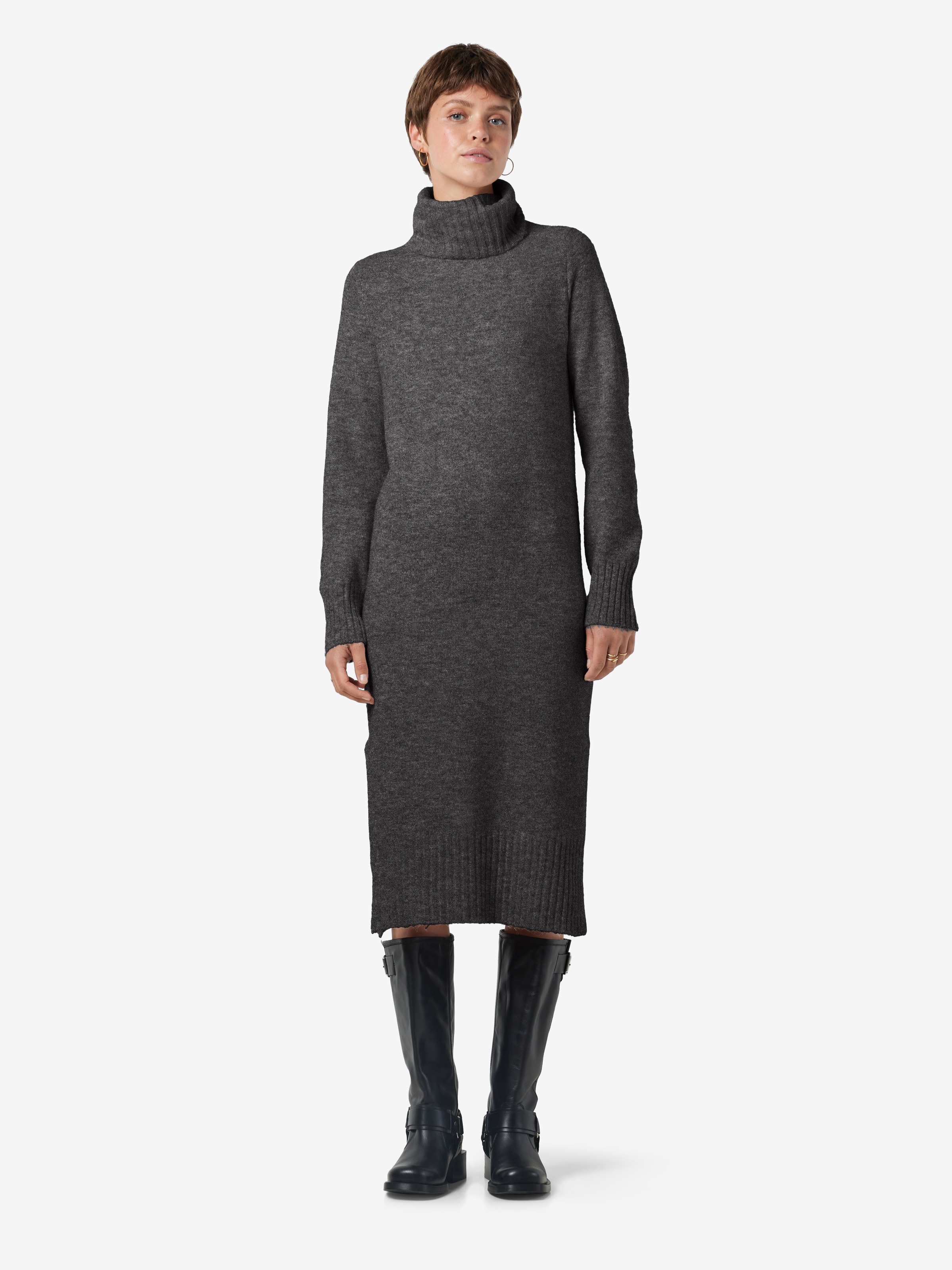 Noisy may Strickkleid »NMVIOLA L/S ROLLNECK KNIT DRESS FWD NOOS«