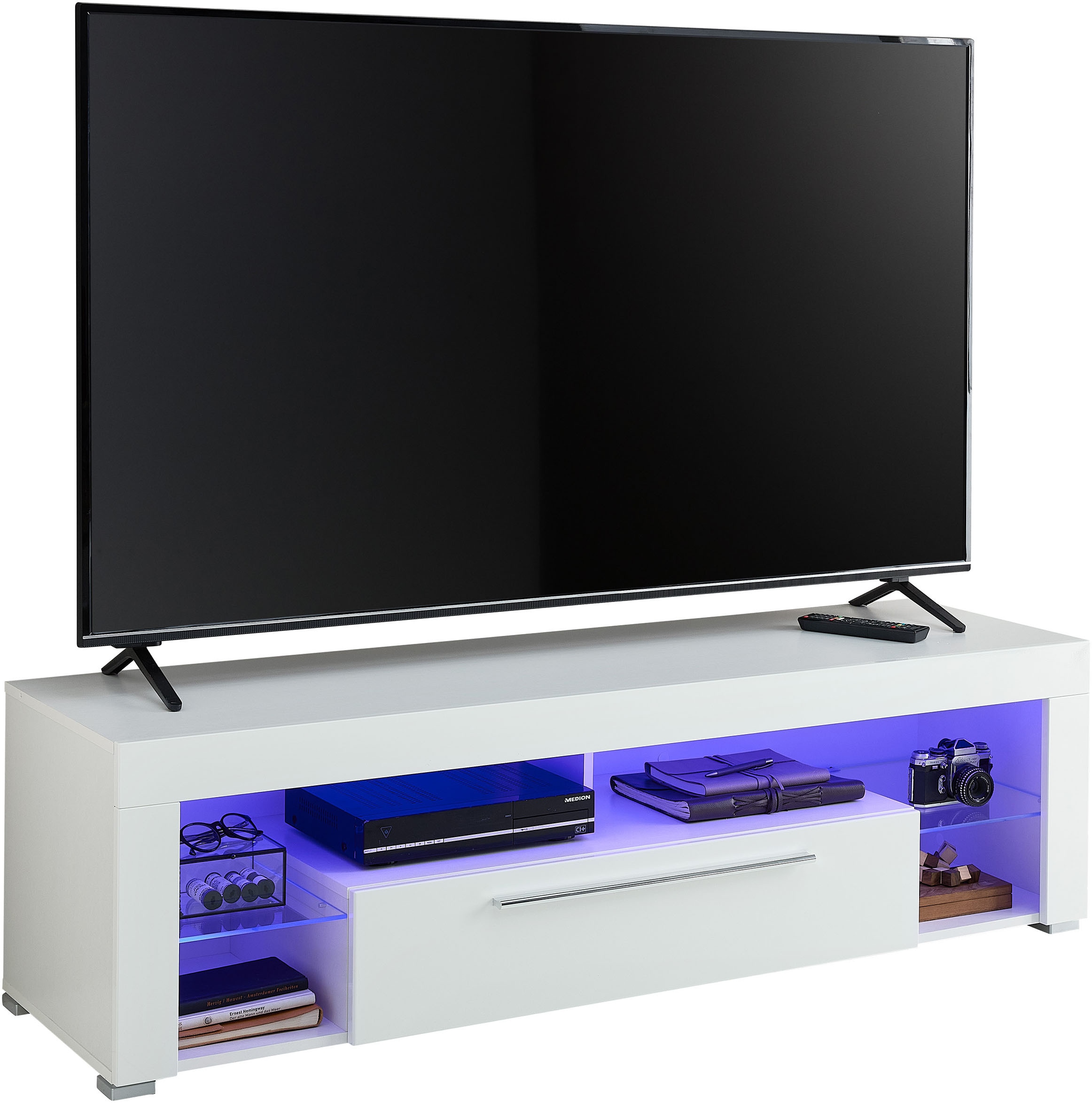 Stolkom TV-Schrank »Goal« Oberboden bis 25 kg belastbar, 1 Klappe mit Griff