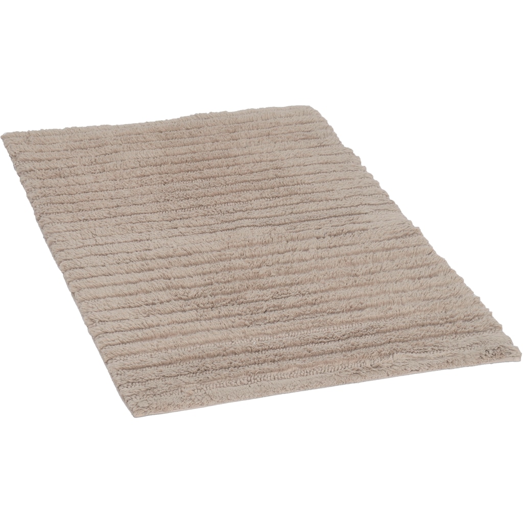 TOM TAILOR HOME Badematte »Cotton Stripes«, Höhe 20 mm, rutschhemmend beschichtet, fußbodenheizungsgeeignet-strapazierfähig
