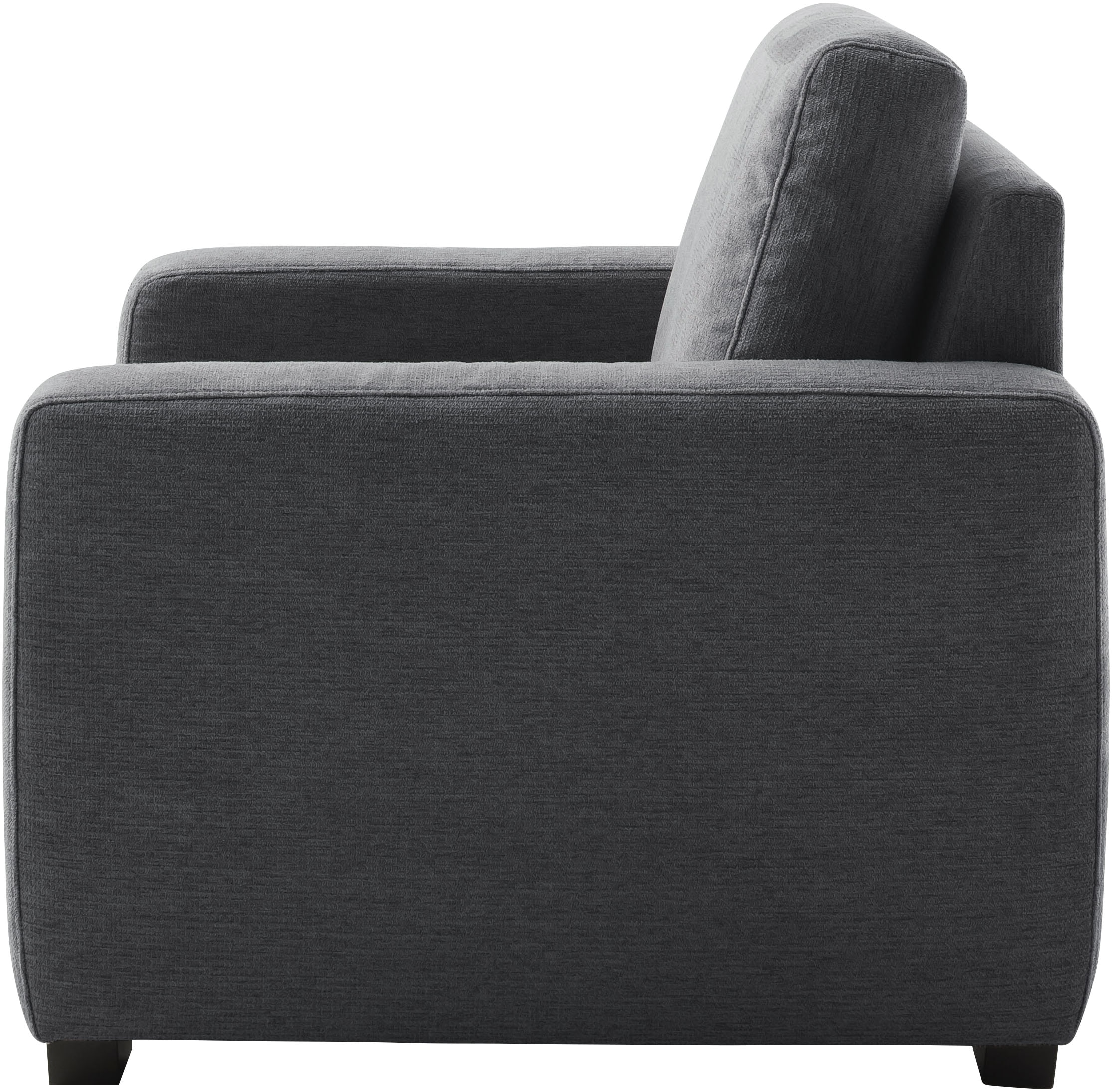 Mr. Couch Sessel »Pierre de Luxe mit Holzfüßen«, (1 St.), Mit Boxpring-Taschenfederkern