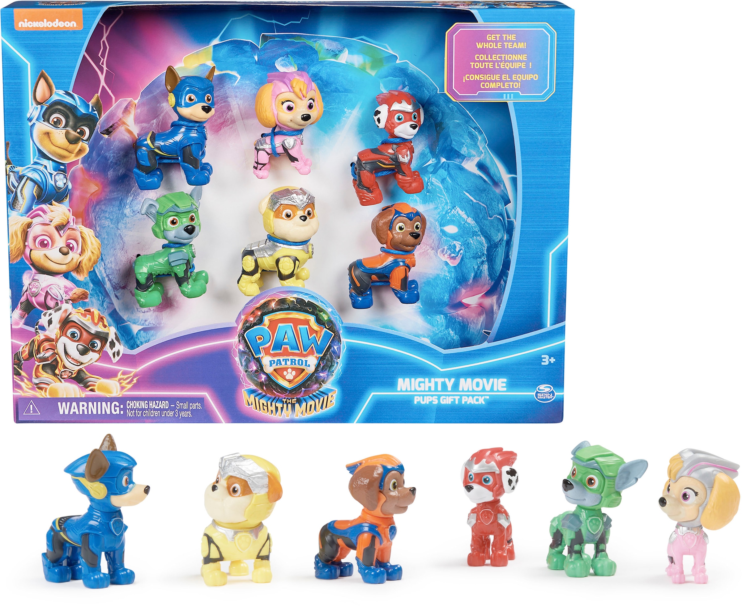 Spin Master Spielfigur »Paw Patrol - Movie II - Hero Pups Geschenkset (6 Welpenfiguren)«, (Set)