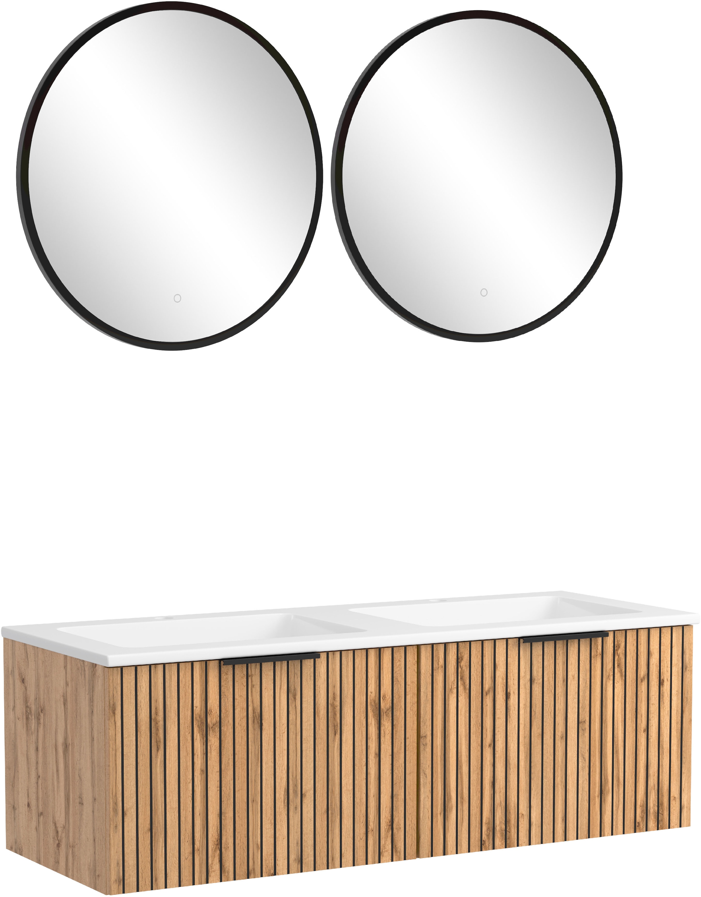welltime Badmöbel-Set »Welltime, Carlton Waschtisch-Set, 80 oder 120 cm, ge günstig online kaufen