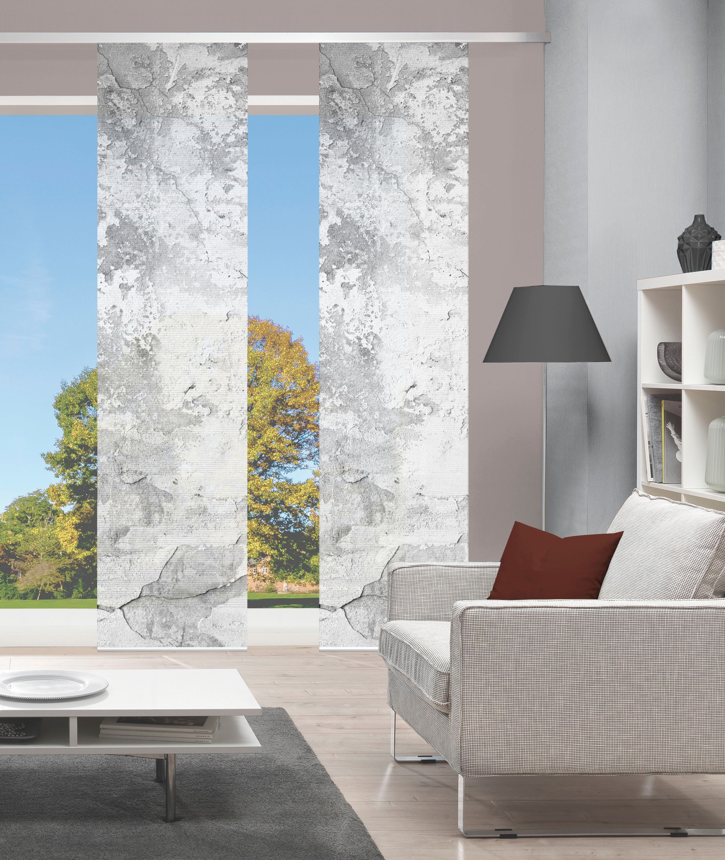 Vision S Schiebegardine »RAGUL 2er SET« Paneelwagen 2 Stk. tlg. Schiebevorh günstig online kaufen