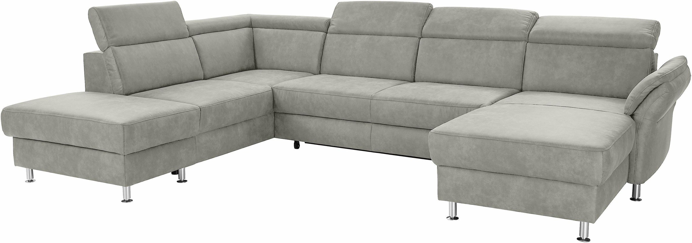 sit&more Wohnlandschaft »Avignon U-Form«, wahlweise mit Bettfunktion und Stauraum, inklusive Kopfteilverstellung