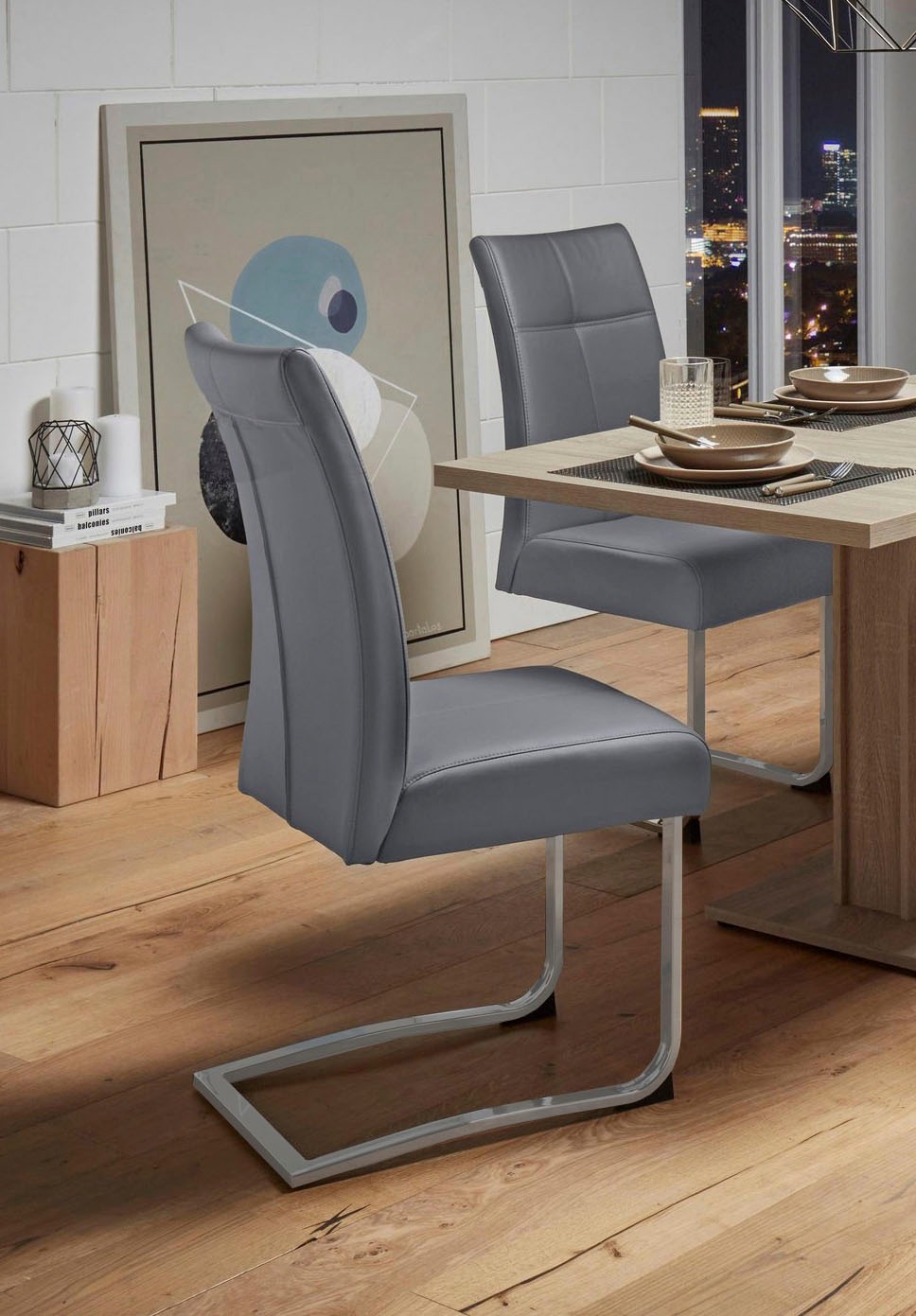 Home affaire Freischwinger »Rab«, (Set), 2 St., Kunstleder, Bezug in versch günstig online kaufen