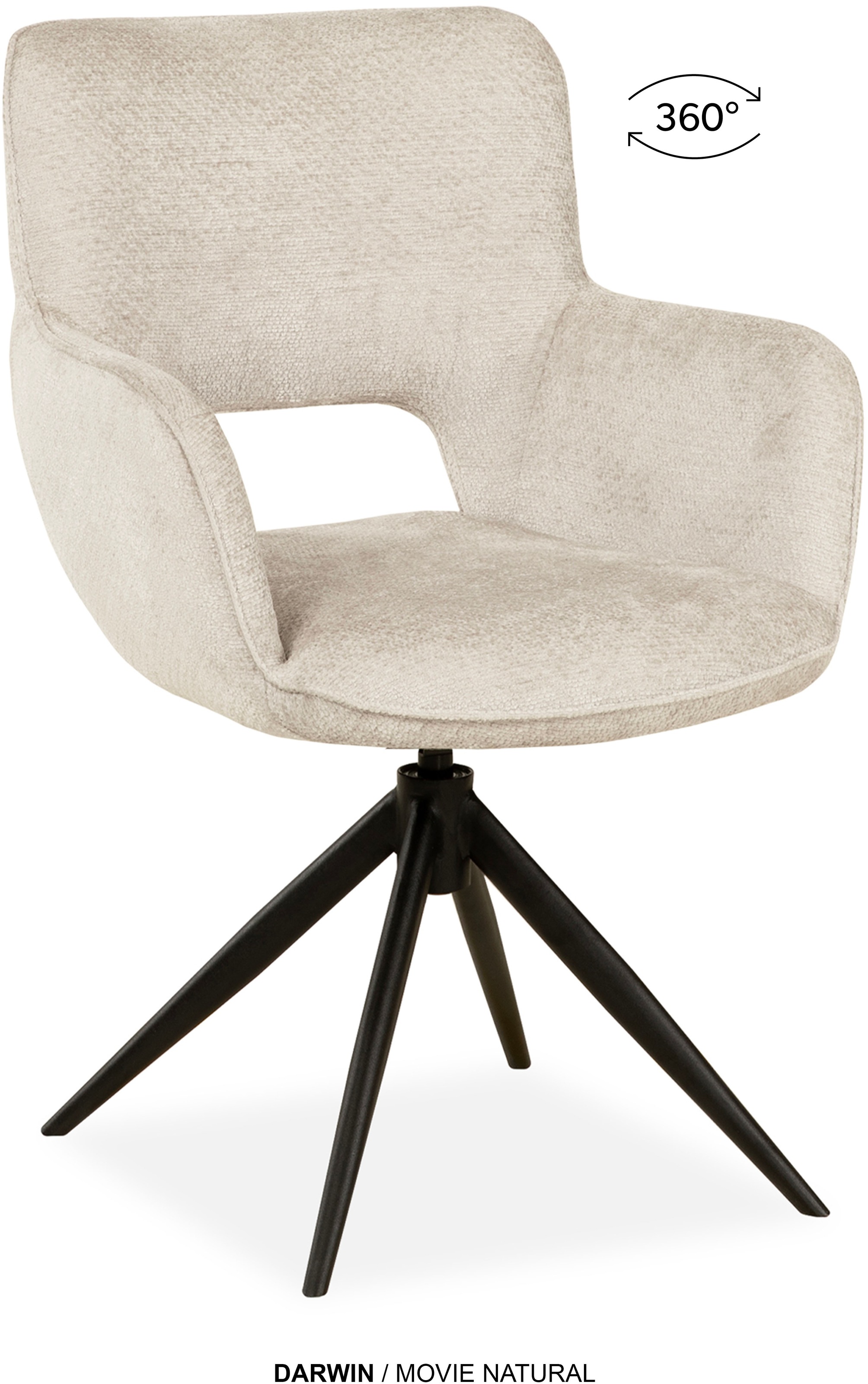 OMG Design Esszimmerstuhl »Darwin« (Set) 2 Stk.Drehstuhl mit auto-return, A günstig online kaufen