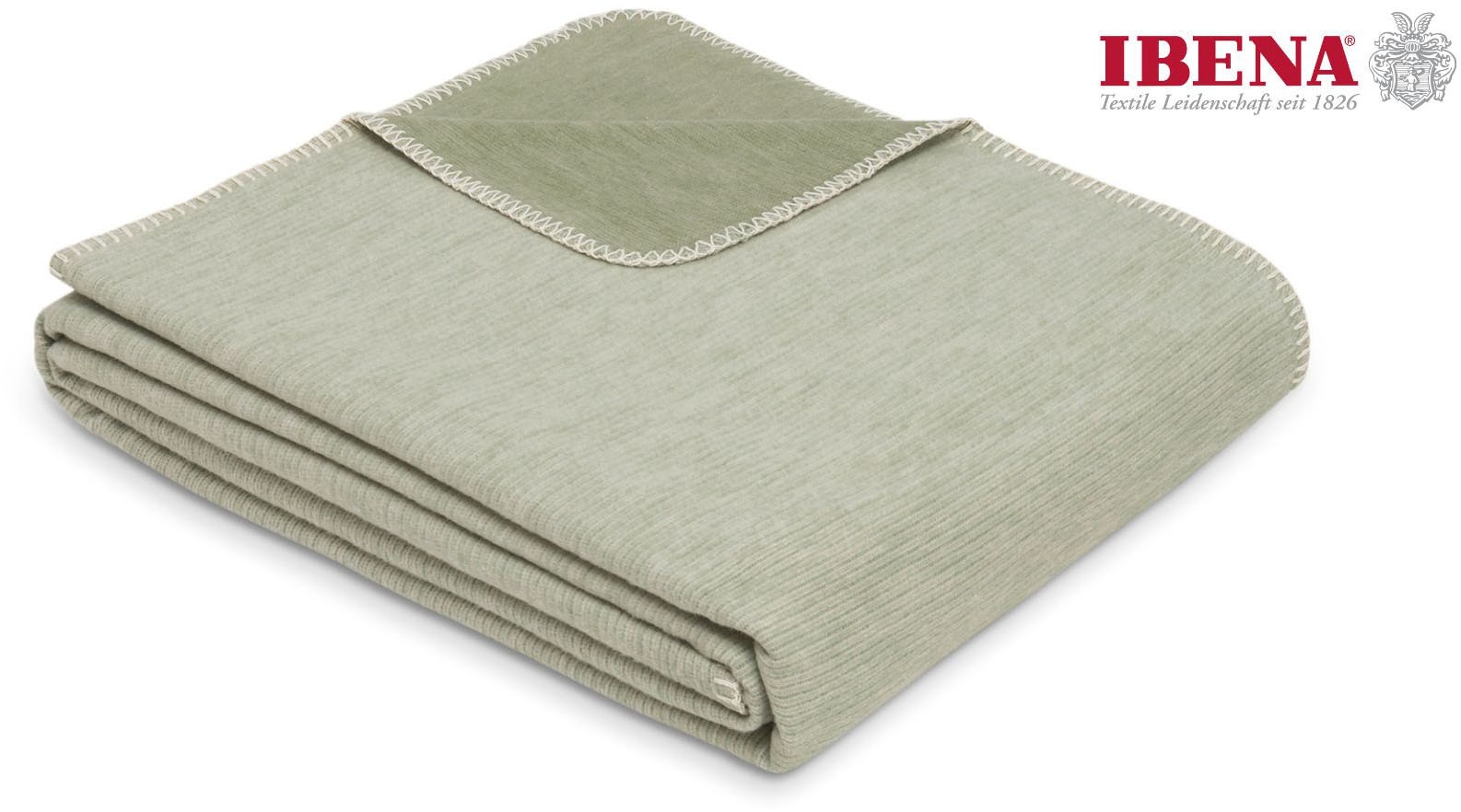 IBENA Wohndecke »Wohndecke Lausanne«, in schlichtem Melange-Look