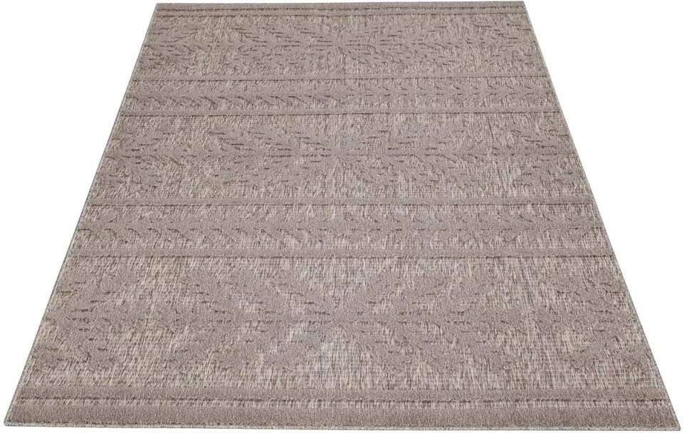 Carpet City Teppich »In-& Outdoorteppich Santorini 411, 3D-Effekt, Boho-Optik«, rechteckig, 5 mm Höhe, Wetterfest & UV-beständig für Terrasse, Balkon, Küche, Flur