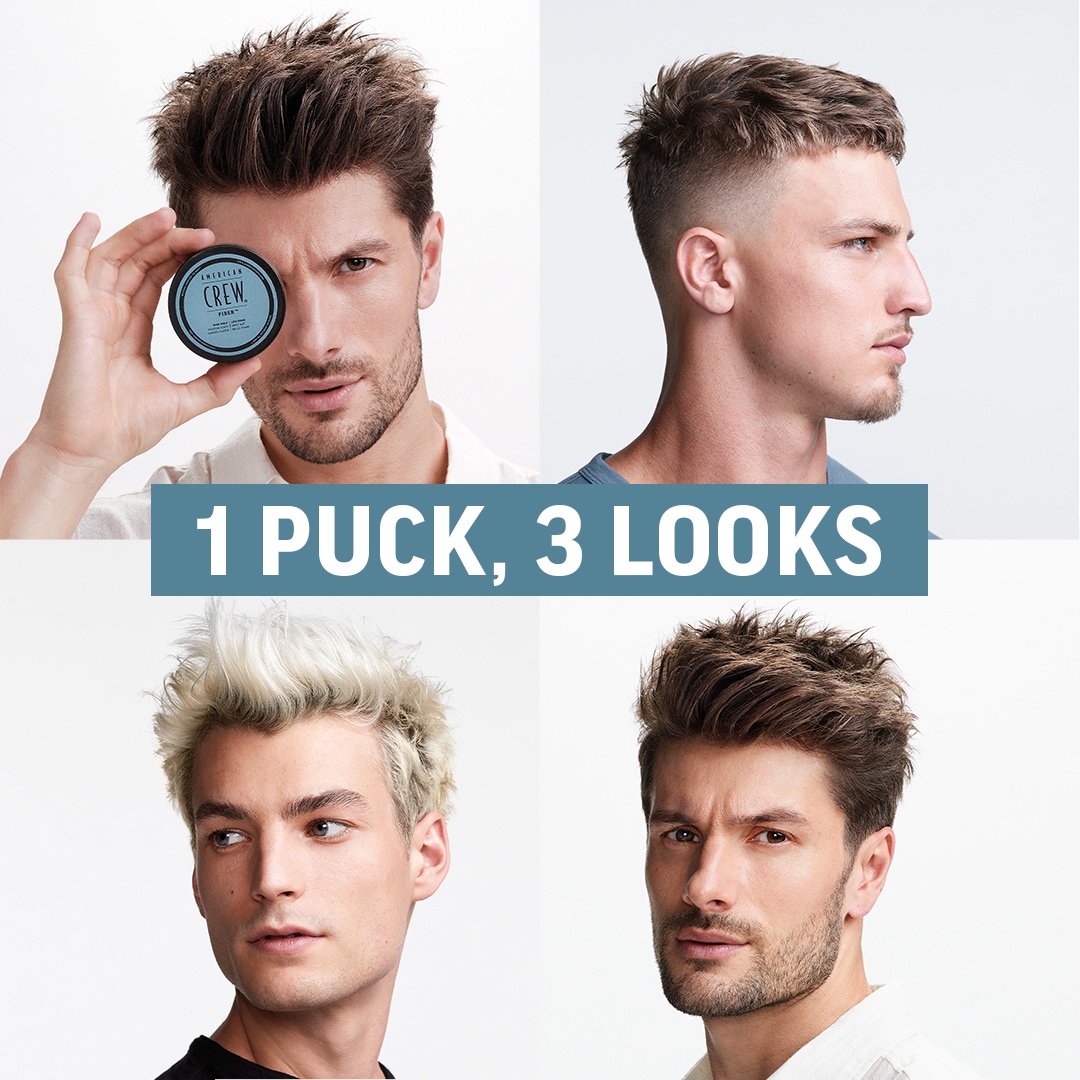 American Crew Styling-Creme »Fiber Duo Styling Set - Classic Fiber 85 gr + 50 gr«, (Set, 2 tlg.), Zum Stylen von kurzem Haar, Shampoo-Probe für gepflegtes Männerhaar.