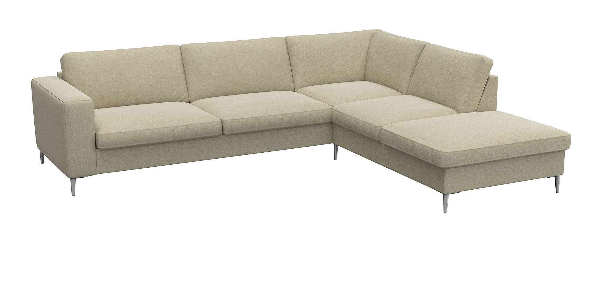 FLEXLUX Ecksofa »Fiore, super Sitzkomfort durch Kaltschaum im Sitz, L-Form« günstig online kaufen