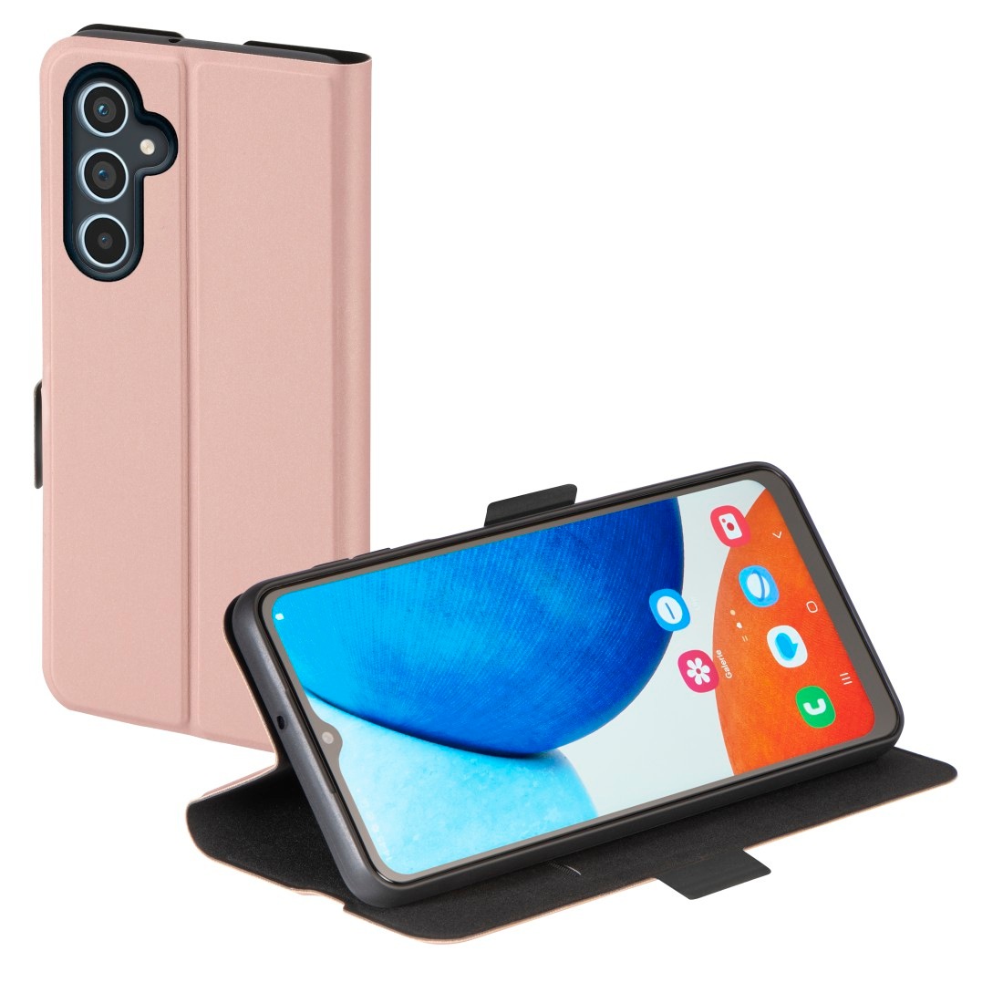 Hama Smartphone-Hülle »Booklet für Samsung Galaxy A14, Samsung Galaxy A14 5G, Farbe rosa«, Mit Standfunktion und Einsteckfach