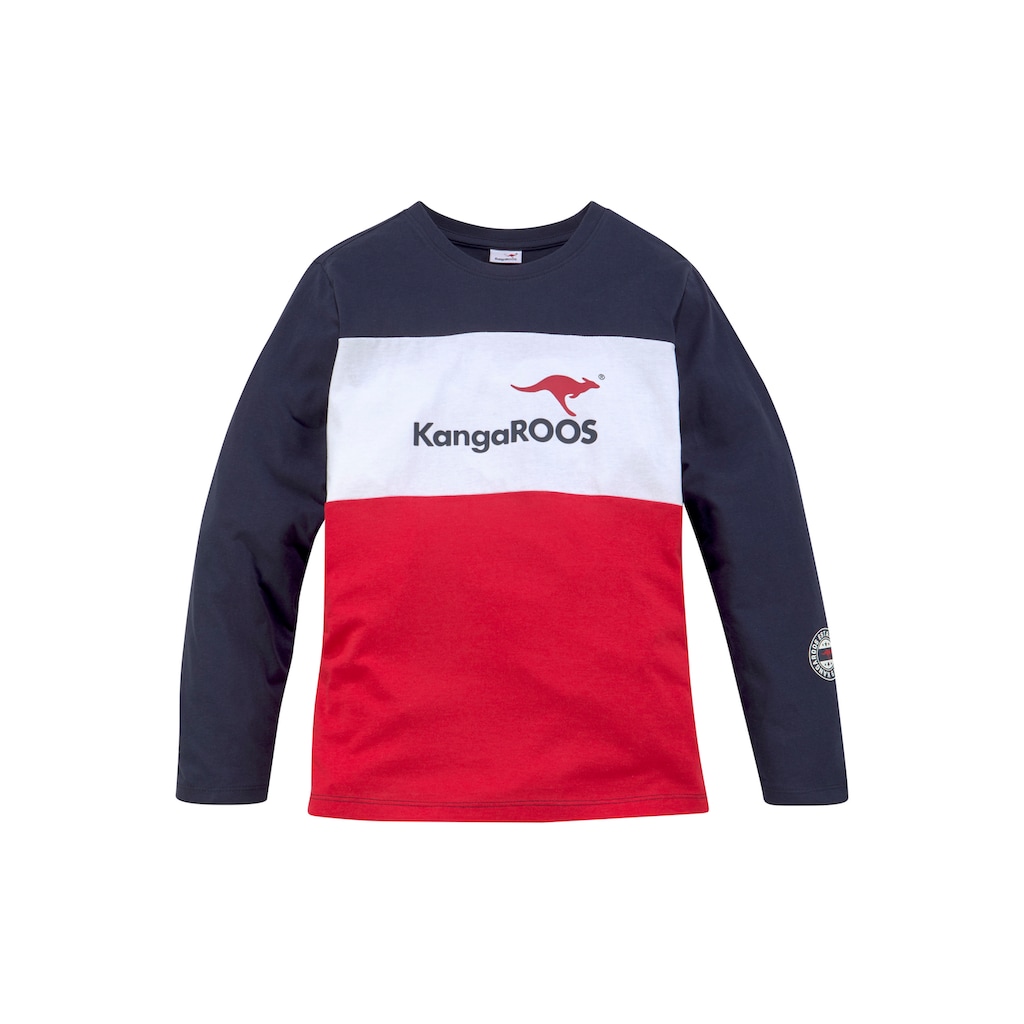 KangaROOS Langarmshirt »Colorblocking«