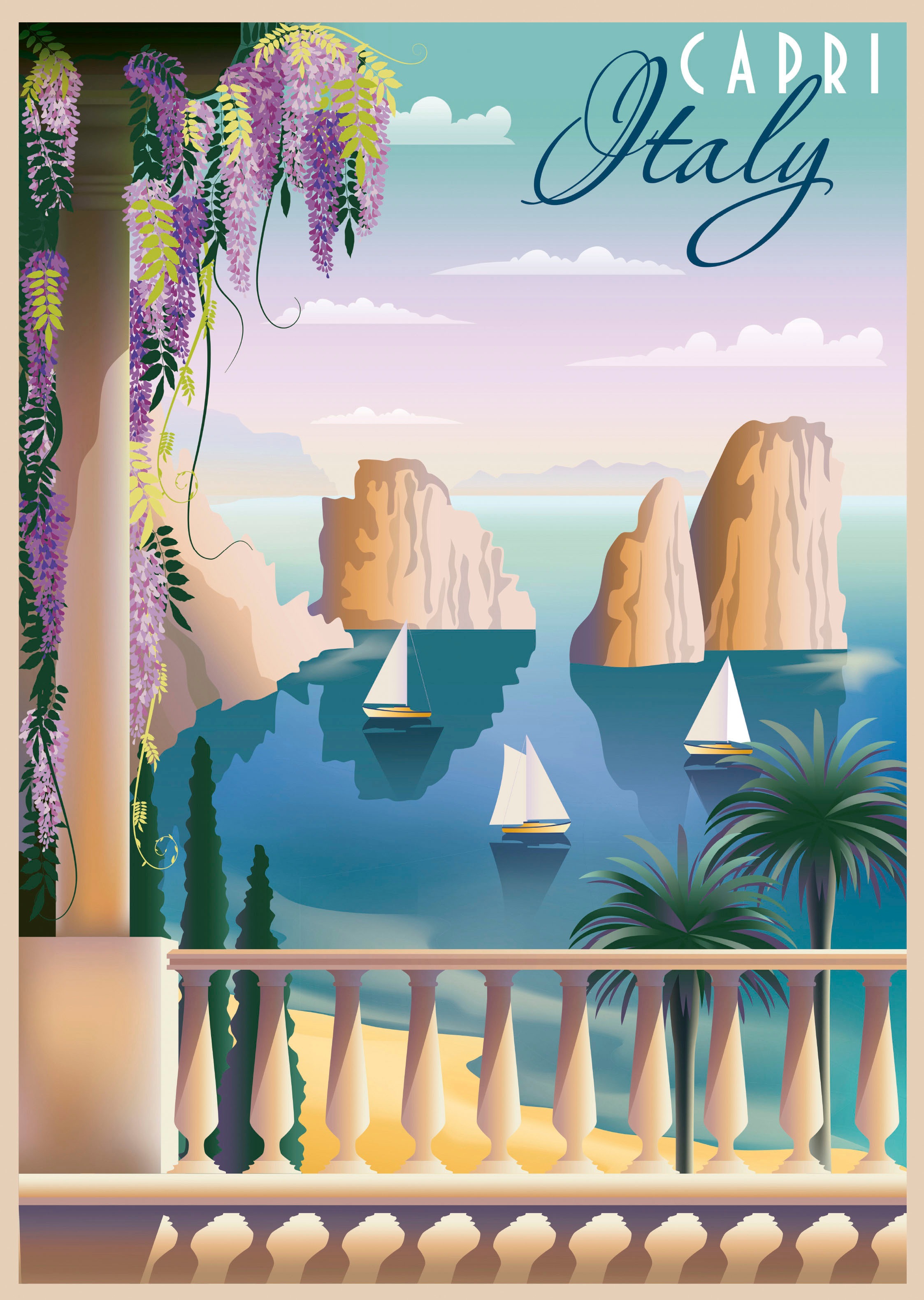 Ravensburger Puzzle »Postcard from Capri, Italy«, Made in Germany, FSC® - schützt Wald - weltweit