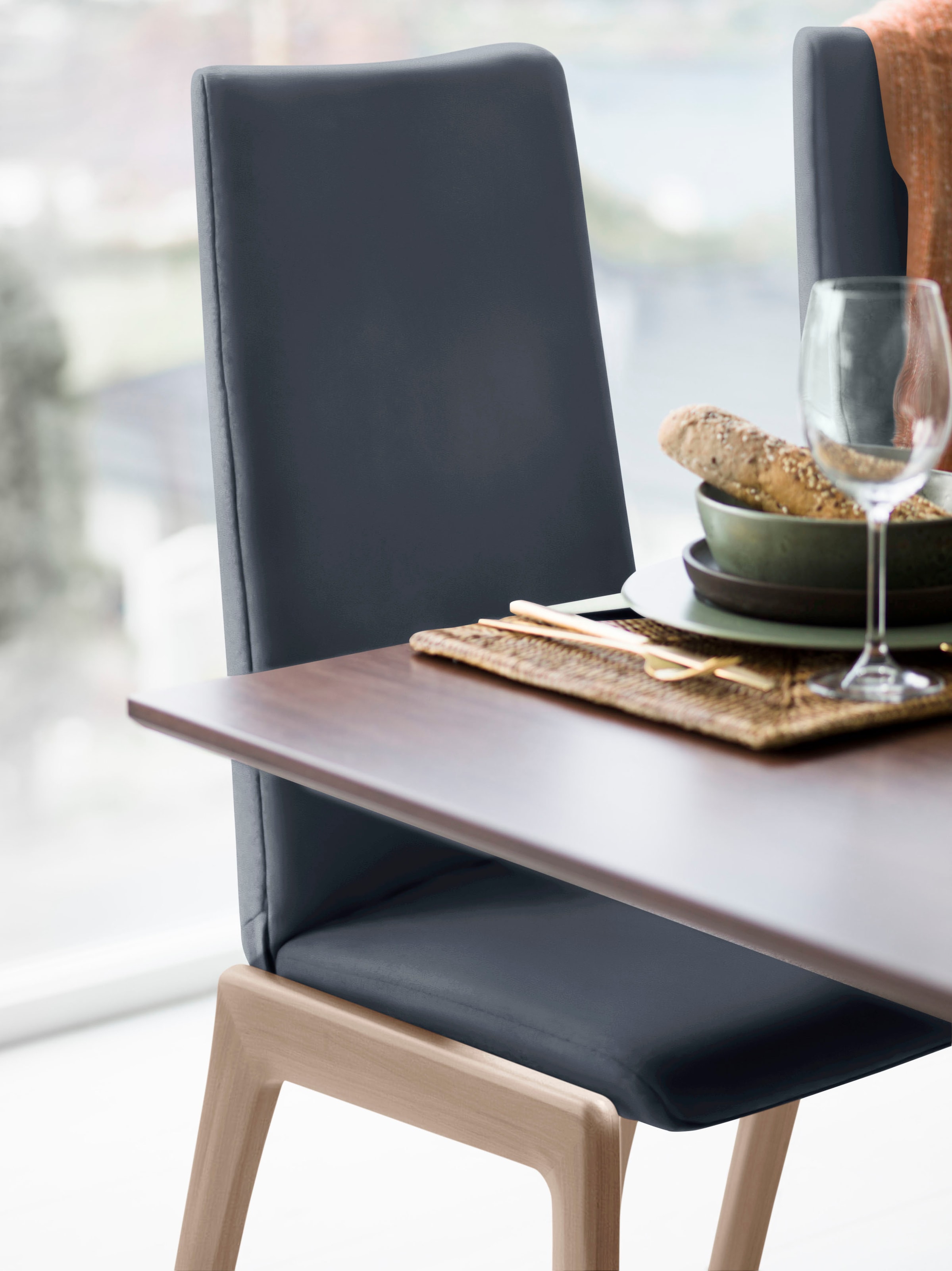 Stressless® Polsterstuhl »Laurel« () High Back, Größe M, mit abgerundeten B günstig online kaufen