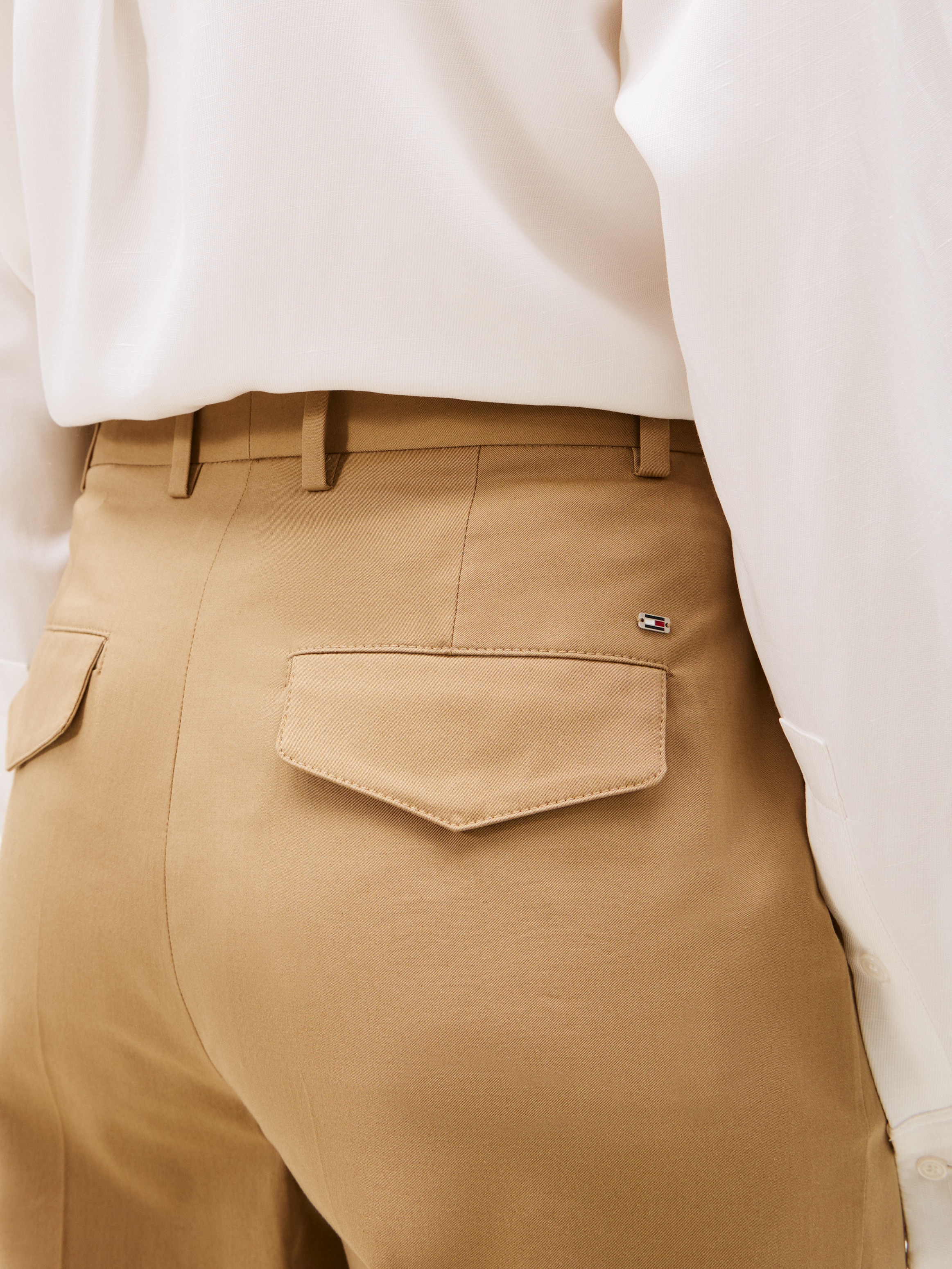 Tommy Hilfiger Anzughose »COTTON WIDE LEG PANT«