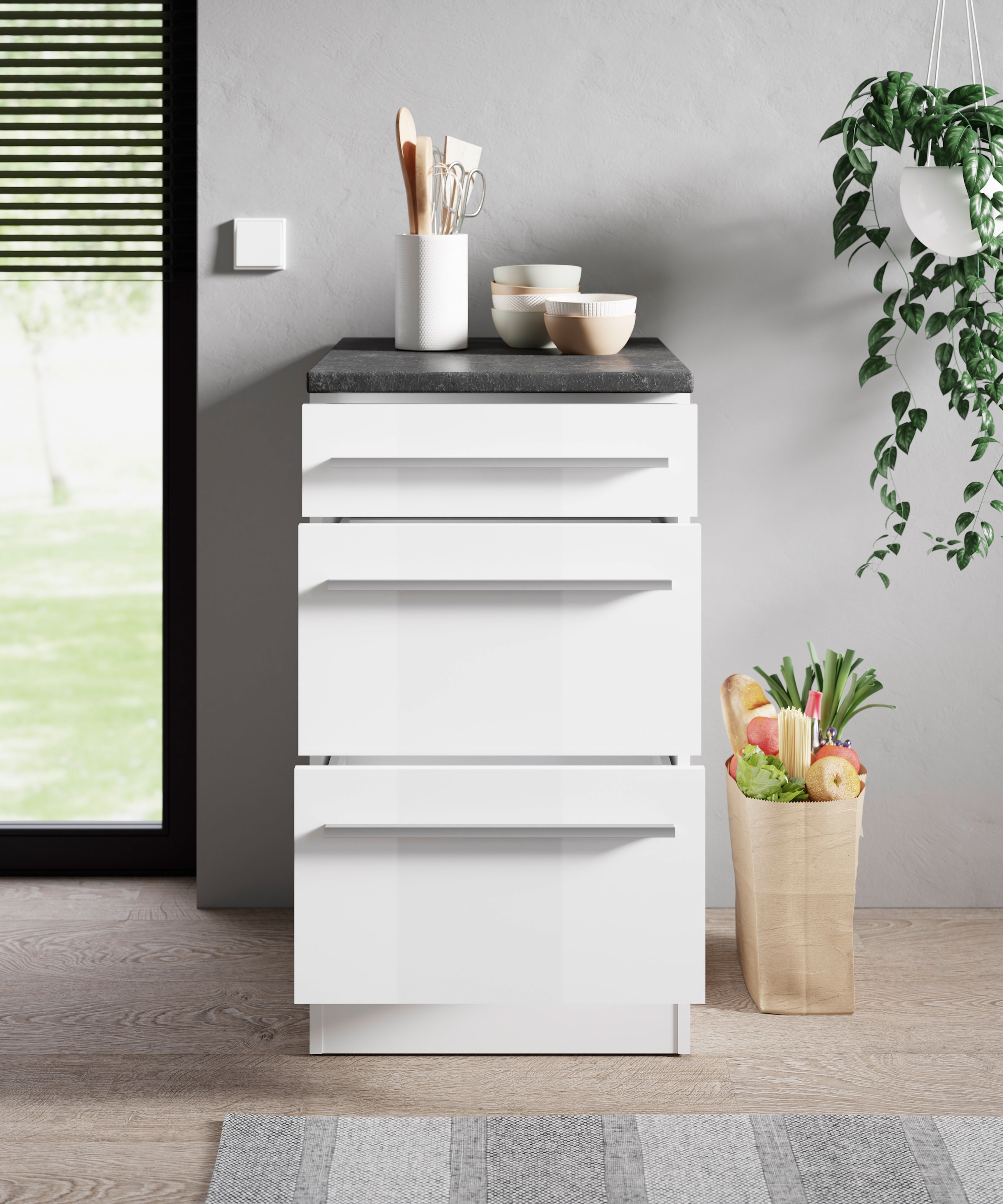 BASIC by Balculina Unterschrank »Jazz B/T/H 50x60x90 cm« 1 Stk. tlg. Breite 50cm, Melaminbeschichtung