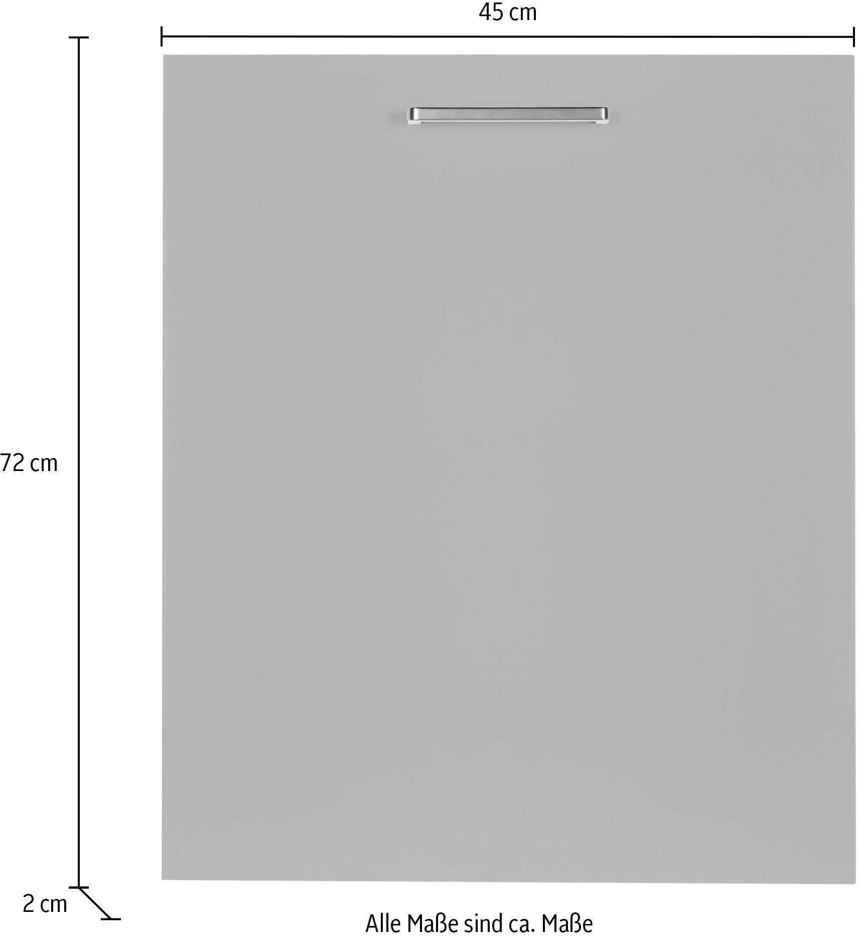 nobilia® Umbauschrank »"Touch", durchgehende Türfront für vollintegrierte Geschirrspüler,«, in den Breiten Breiten 45 und 60 cm