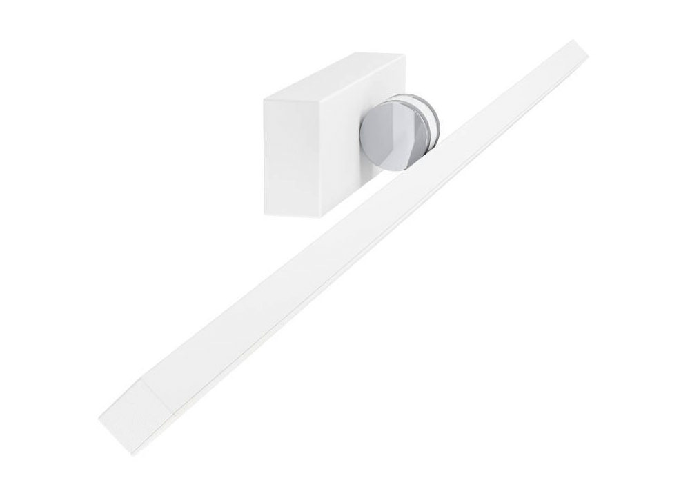 EGLO Spiegelleuchte »VERDELLO«, 1 flammig, Leuchtmittel LED-Modul | LED wechselbar, Wandlampe aus Kunststoff in Weiß und Chrom, Bad Spiegellampe, IP44