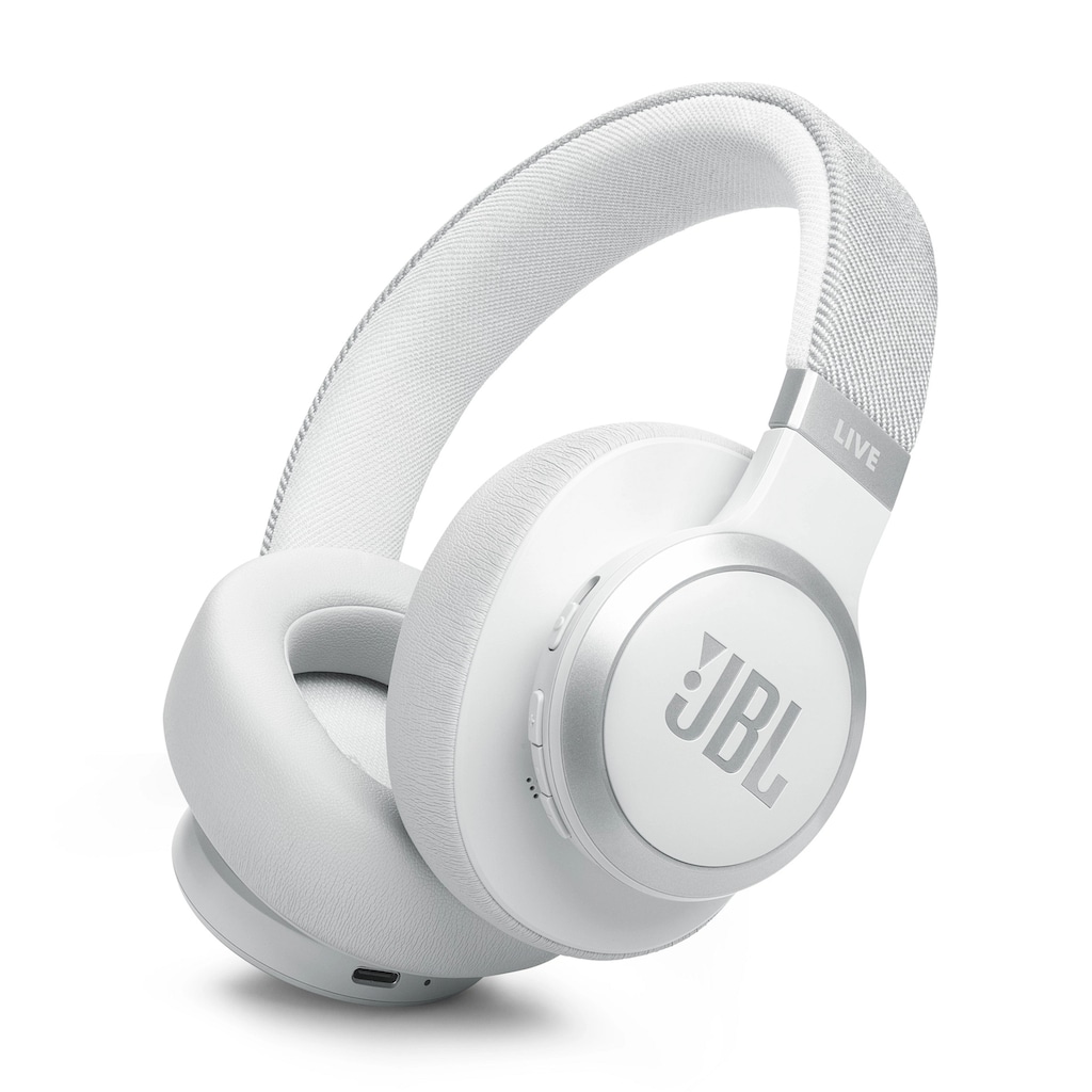 JBL wireless Kopfhörer »LIVE 770NC mit JBL Signature Sound und Surround Sound«, Adaptive Noise-Cancelling-Transparenzmodus-Multi-Point-Verbindung, Kabelloser Over-Ear-Kopfhörer mit True Adaptive Noise Cancelling
