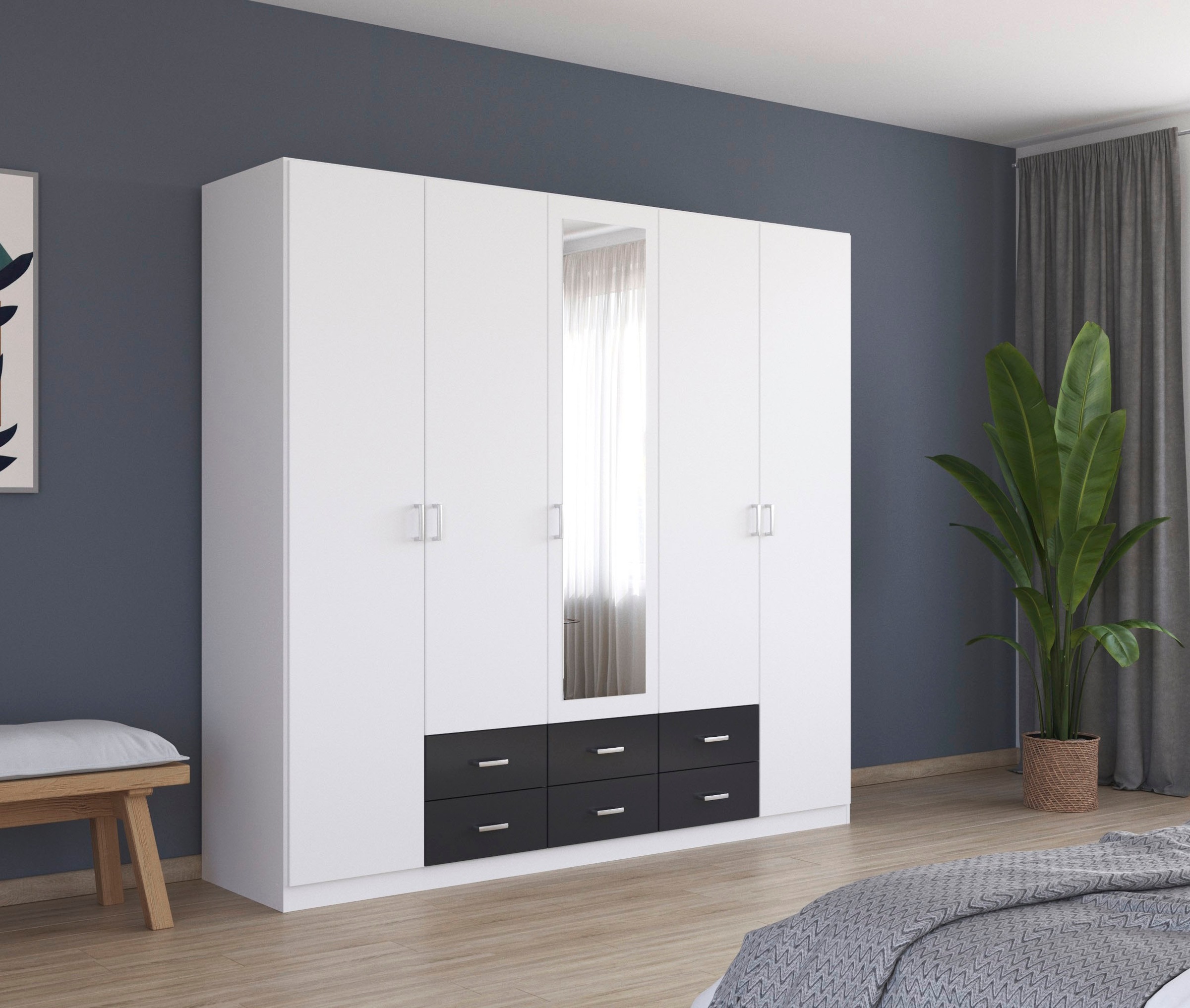 rauch Kleiderschrank "Schrank Garderobe Wäscheschrank GAMMA in 3 Breiten" v günstig online kaufen