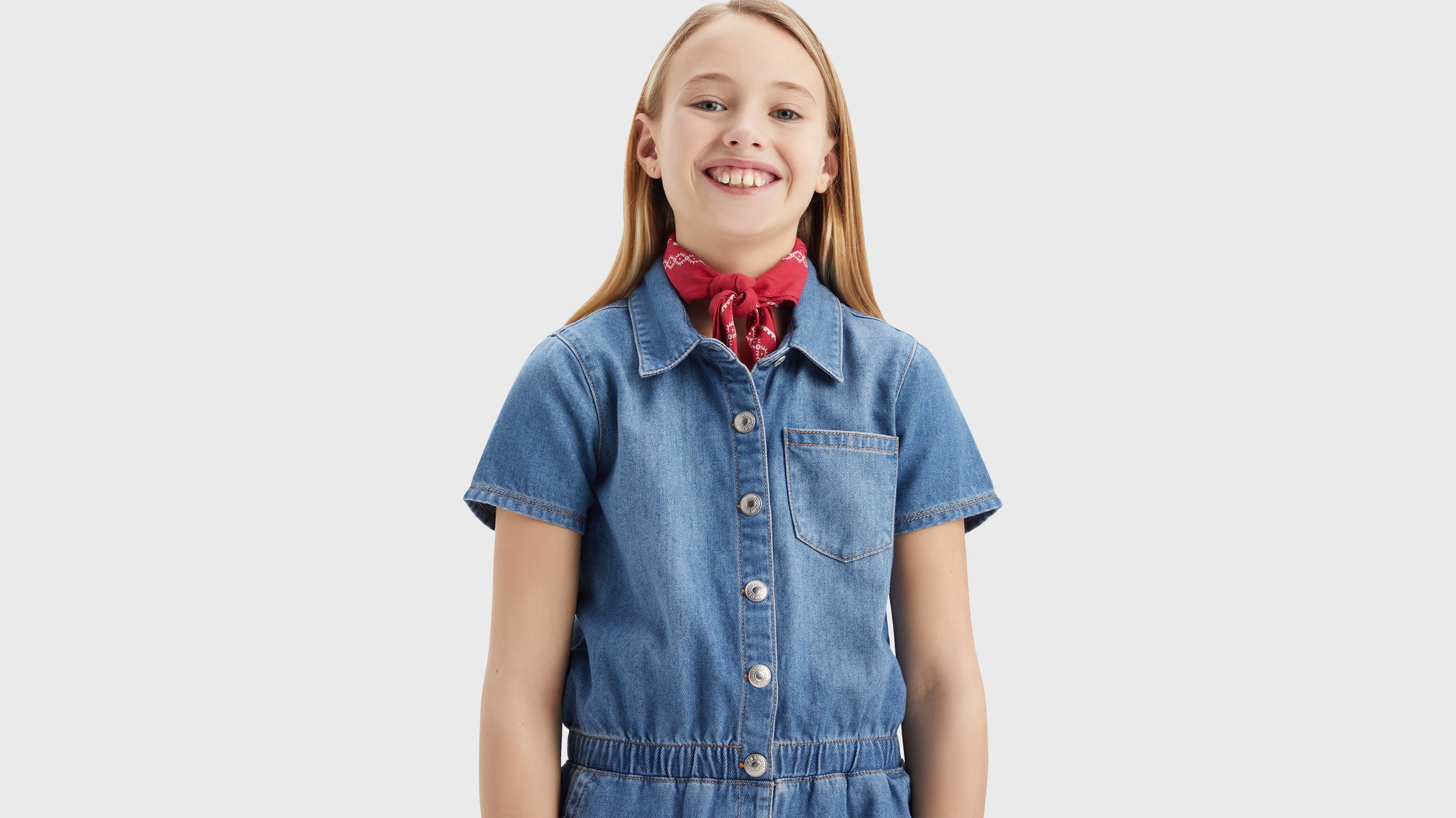 Levi's® Kids Jumpsuit, mit Knopfleiste