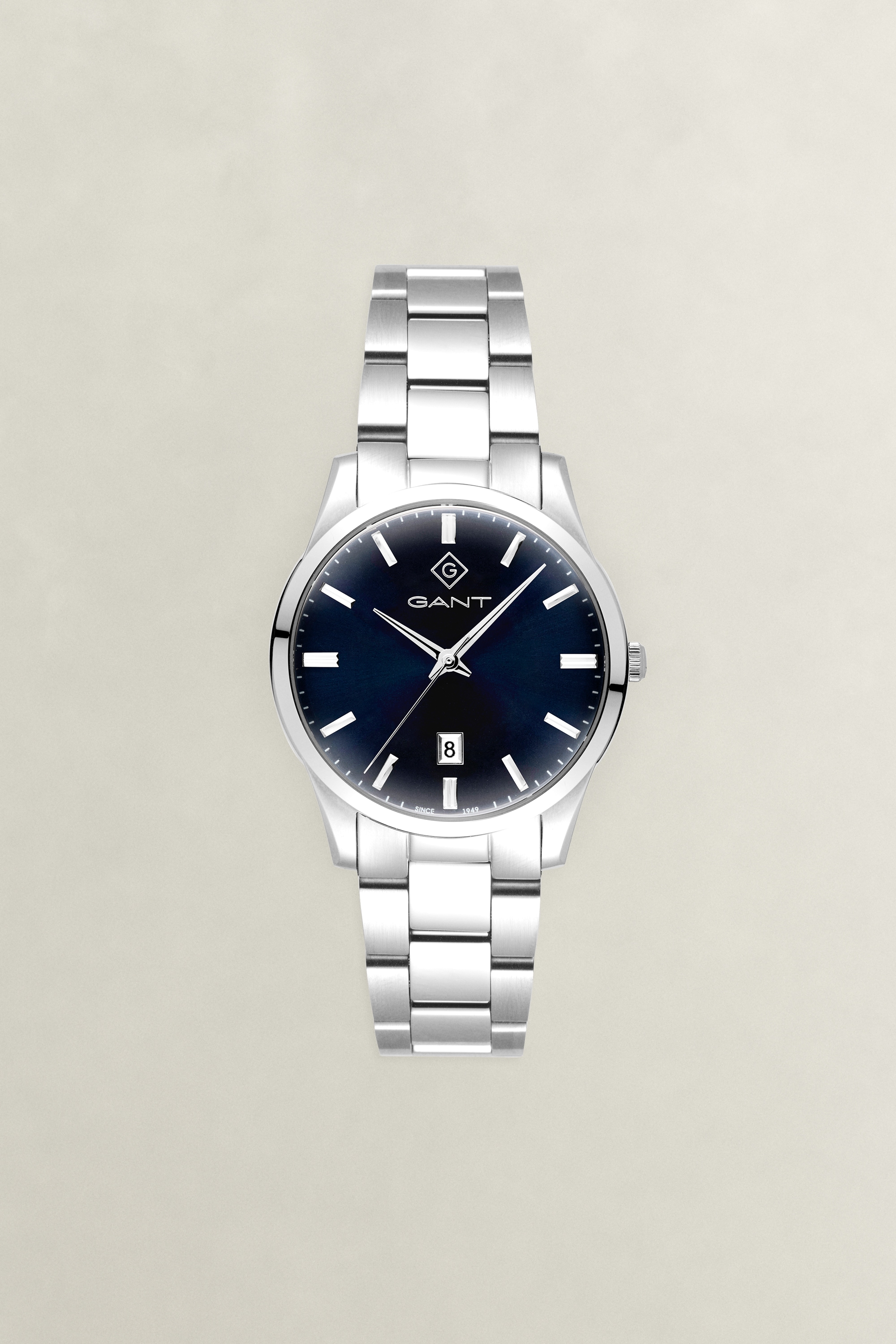 Gant Quarzuhr »Taunton« Armbanduhr, Herrenuhr, Edelstahlarmband, analog, Tag