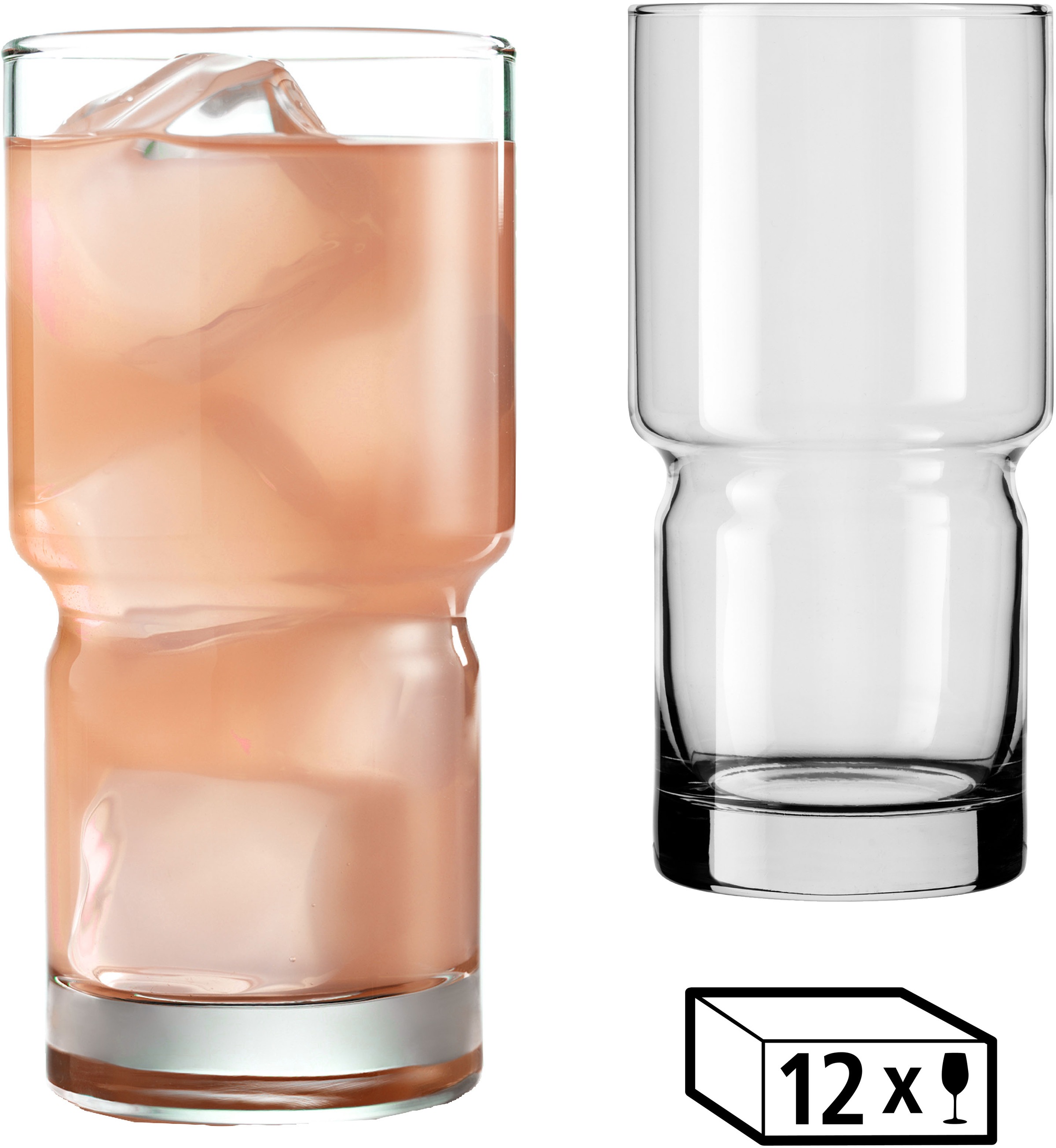 LIBBEY Gläser-Set »Cooler Glas -NEWTON- 592 ml, Ø: 8 cm, H: 16,5 cm, 12er S günstig online kaufen