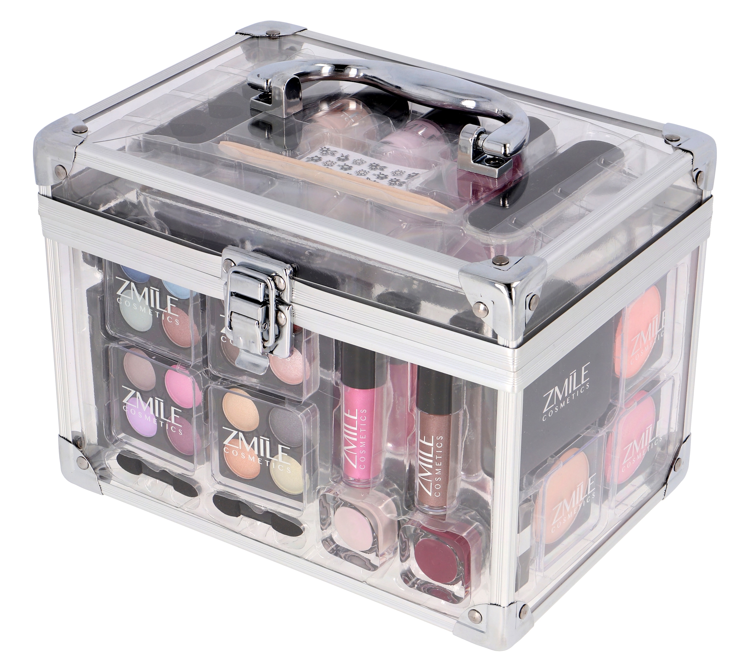 ZMILE COSMETICS Kosmetik-Koffer »Acrylic«, (42 tlg.), vegane Kosmetik