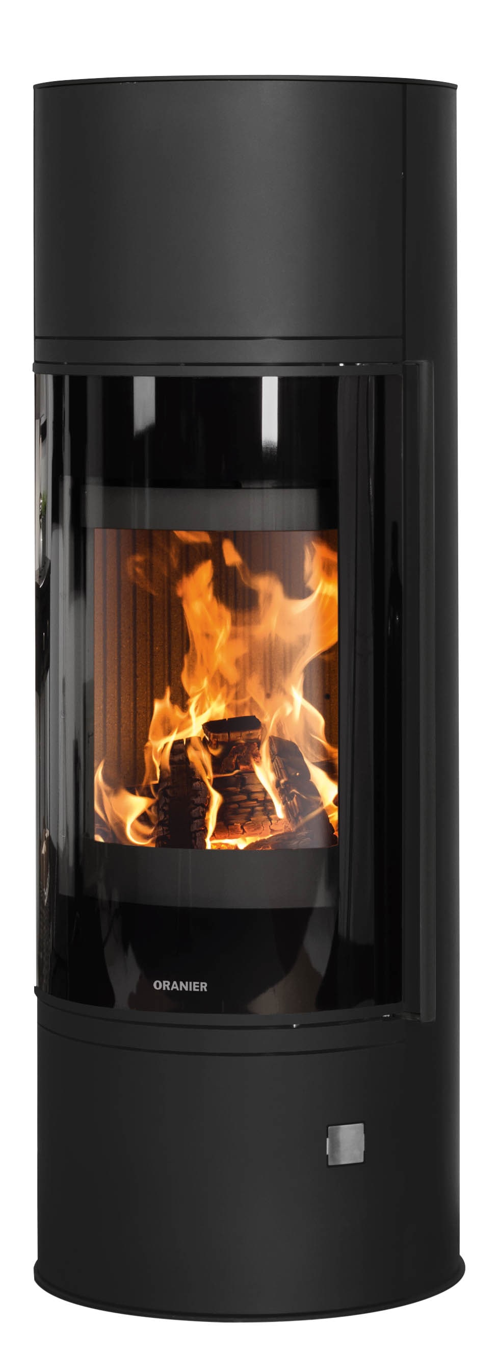 Kaminofen »»Arena Aqua 2.0«« 2 Stk. tlg. wasserführend, Abdeckplatte aus Stahl, schwarz schwarz Massiver Gussboden