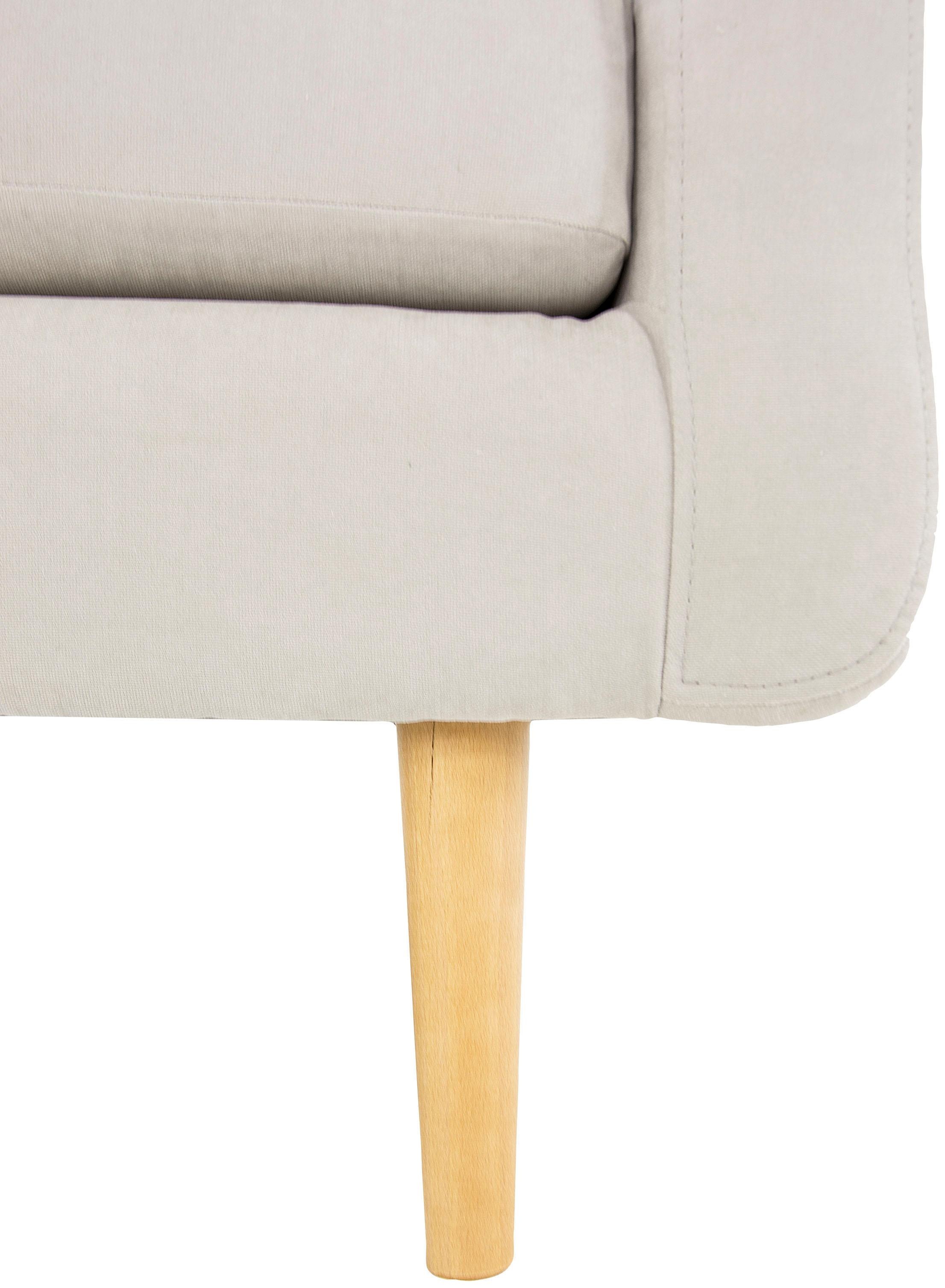 Home affaire Ecksofa »Brest L-Form«, mit Knopfheftung und Steppung im Rücken, geradliniges Design