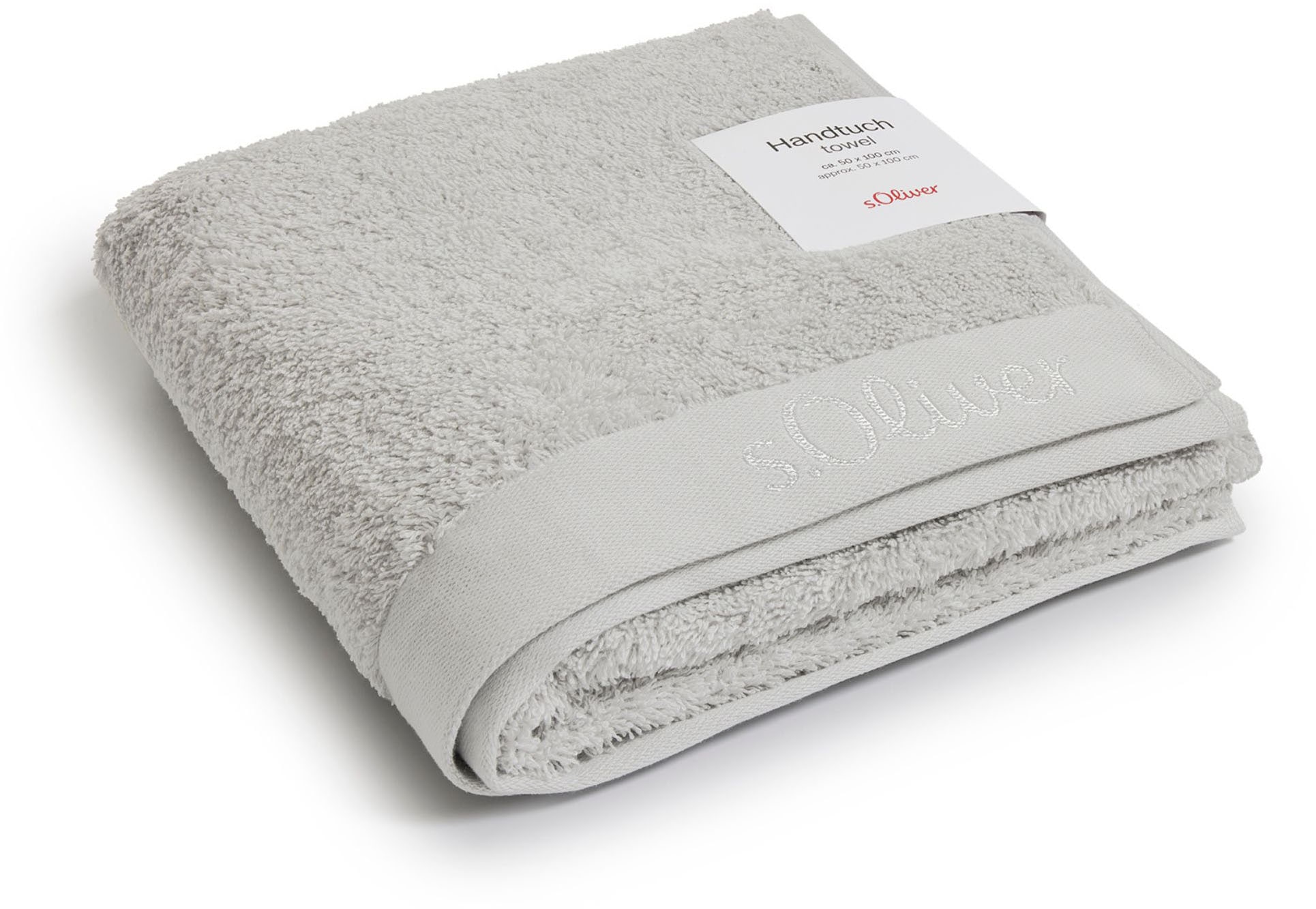 s.Oliver Handtuch »s.Oliver, Premium Qualität, 600 gr/m², auch als Sets erhältlich«, (1 St., Handtuch 50 x 100 cm), große Farbauswahl, auch als Duschtuch, Waschhandschuh, Gästetuch