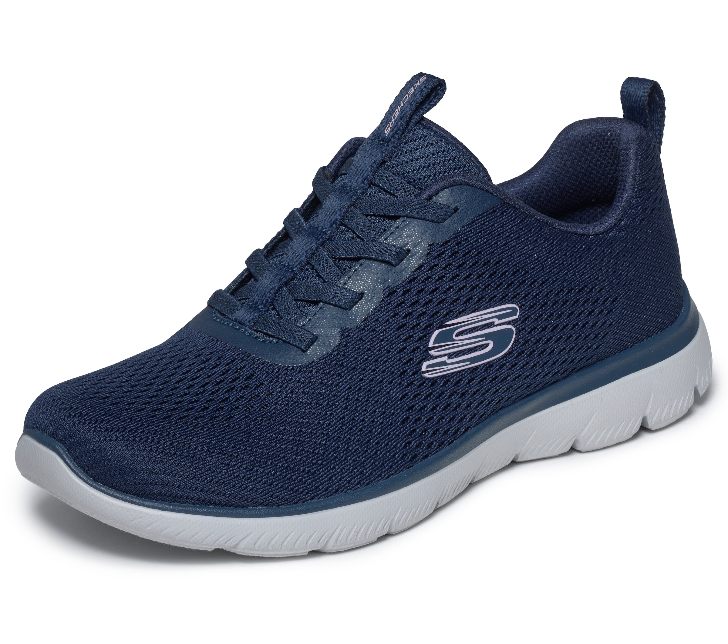 Skechers Slip-On Sneaker »SUMMITS«  Schlupfschuh, Halbschuh, Freizeitschuh mit elastischen Schnürsenkeln