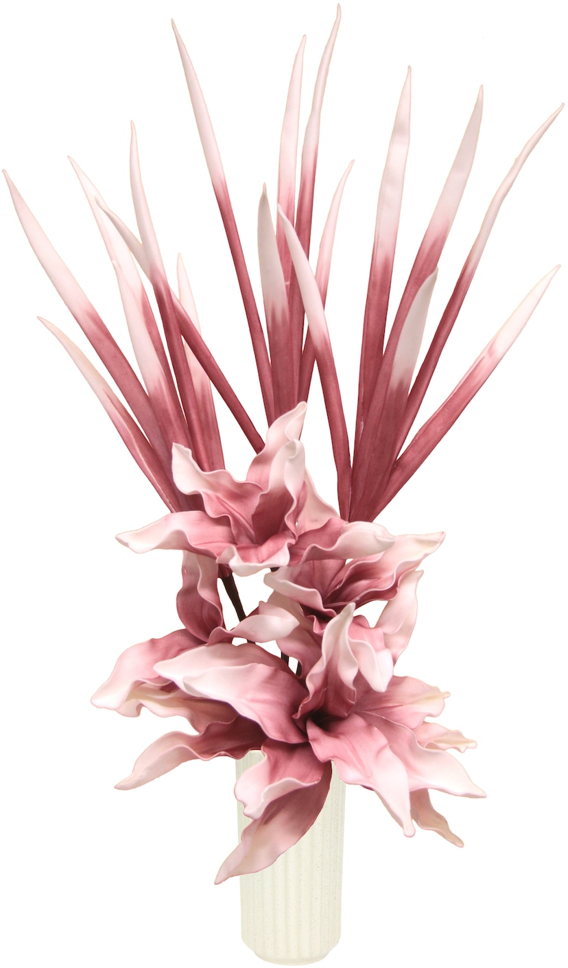 I.GE.A. Kunstblume »Real-Touch-Tulpen«, (1 St.), Vase aus Keramik auf  Rechnung bestellen