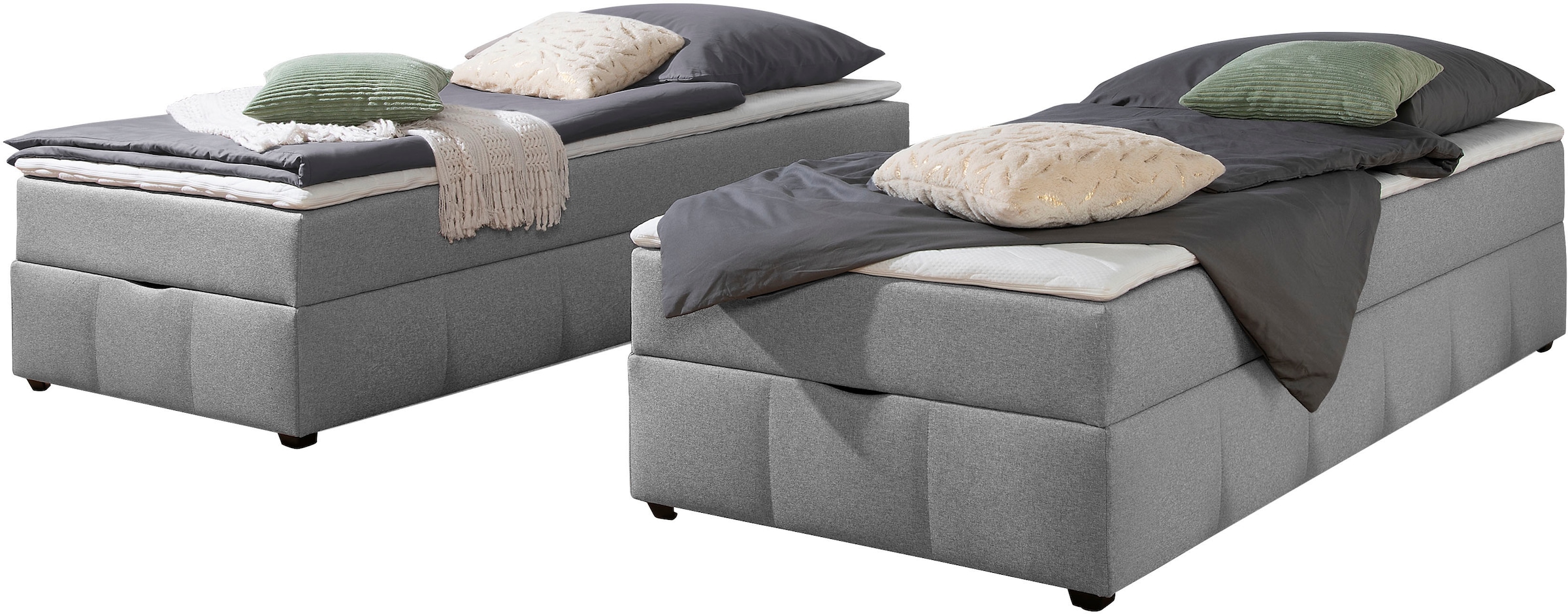 Home affaire Boxbett »Niemes« Boxbett ohne Kopfteil, inkl. Topper