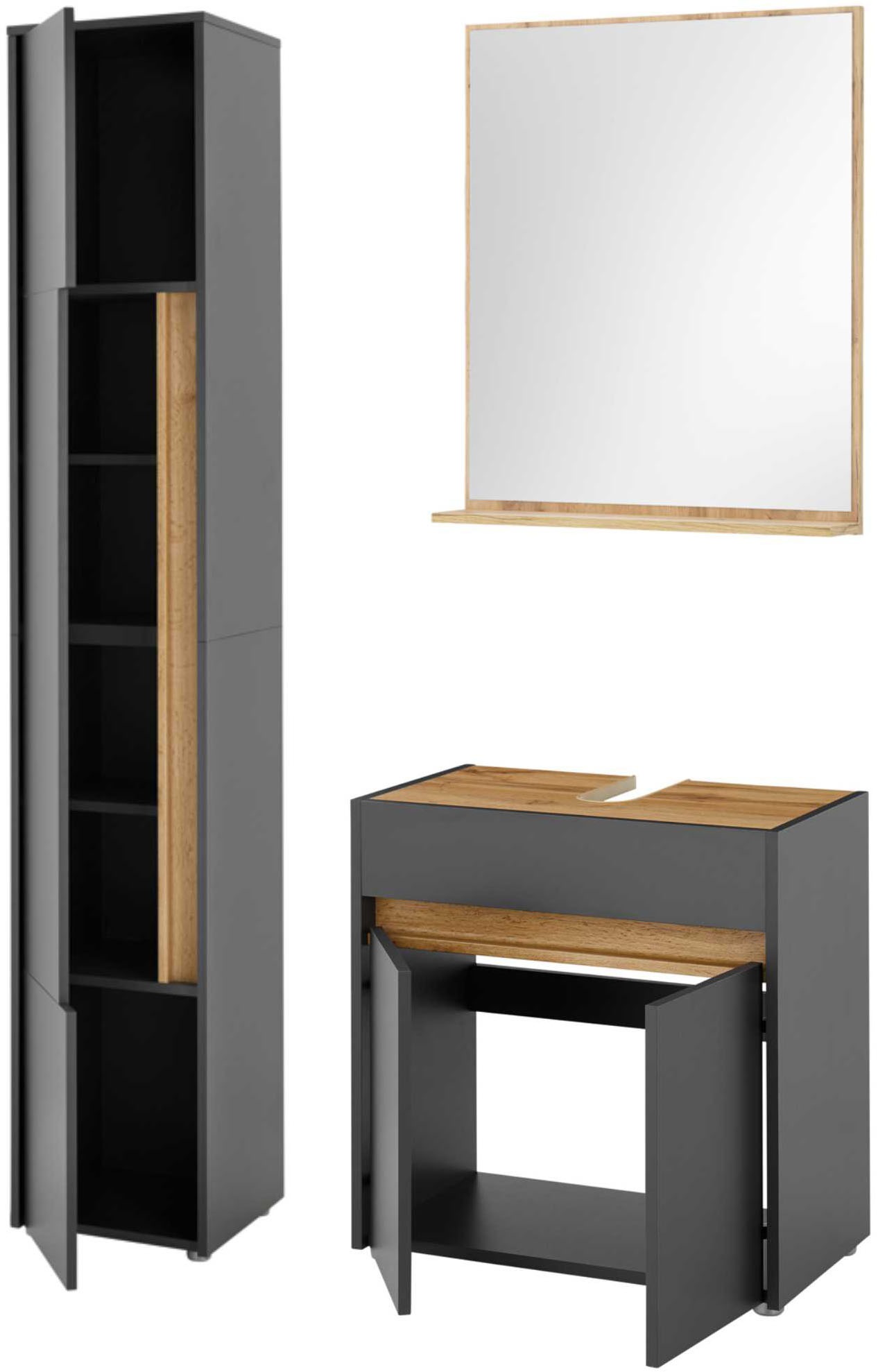 INOSIGN Badmöbel-Set »CITY/ GIRON, Bad im zeitlosen Design, 3-teiliges Bade günstig online kaufen