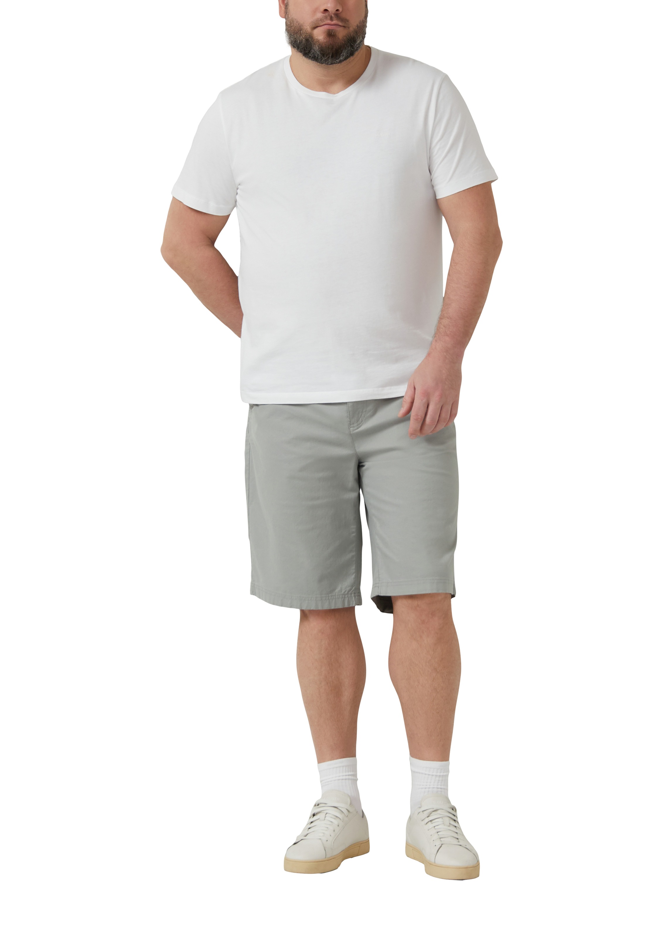 s.Oliver Men Big Sizes Chinoshorts  Sommer-Bermuda Stretch, Große Größen