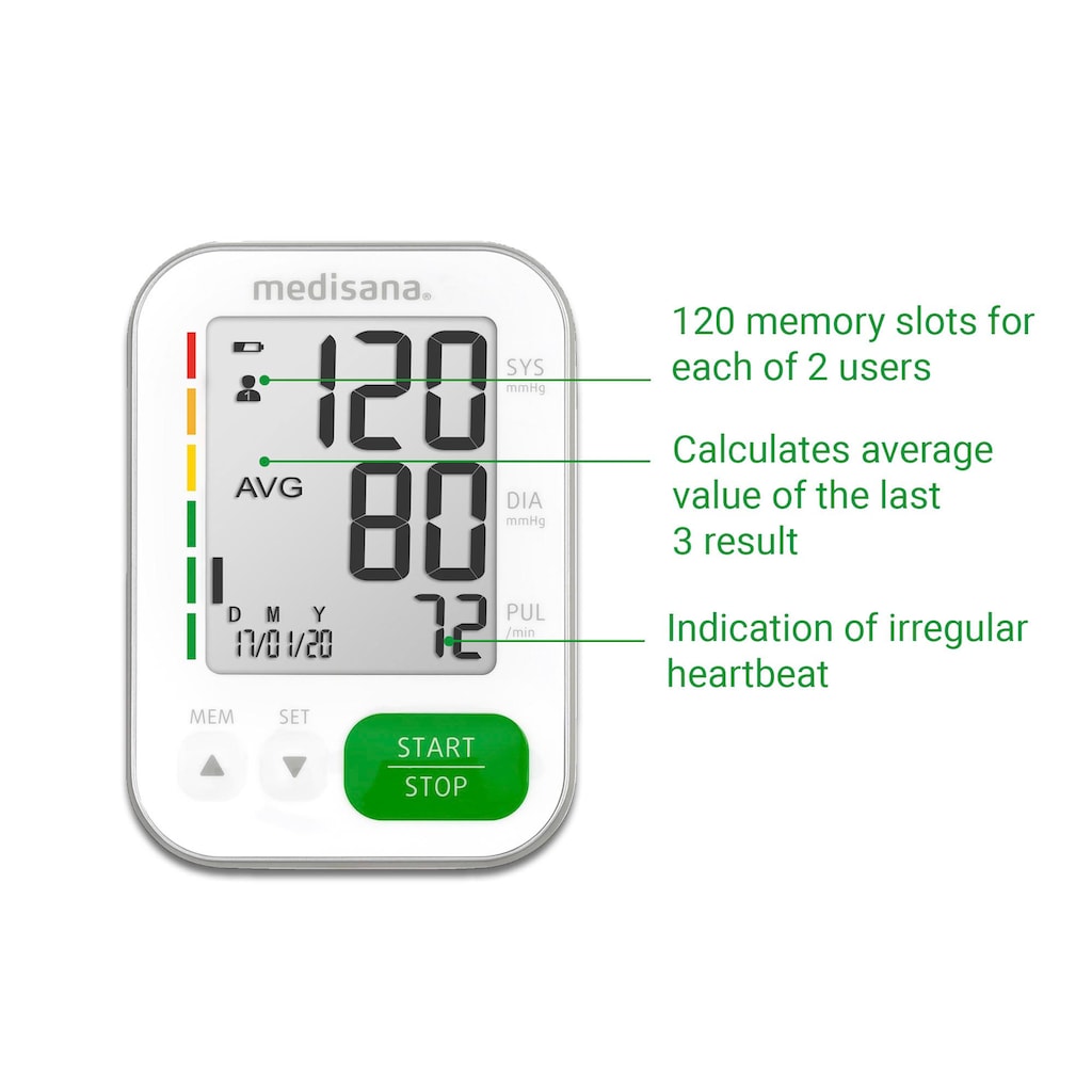 Medisana Oberarm-Blutdruckmessgerät »BU565«