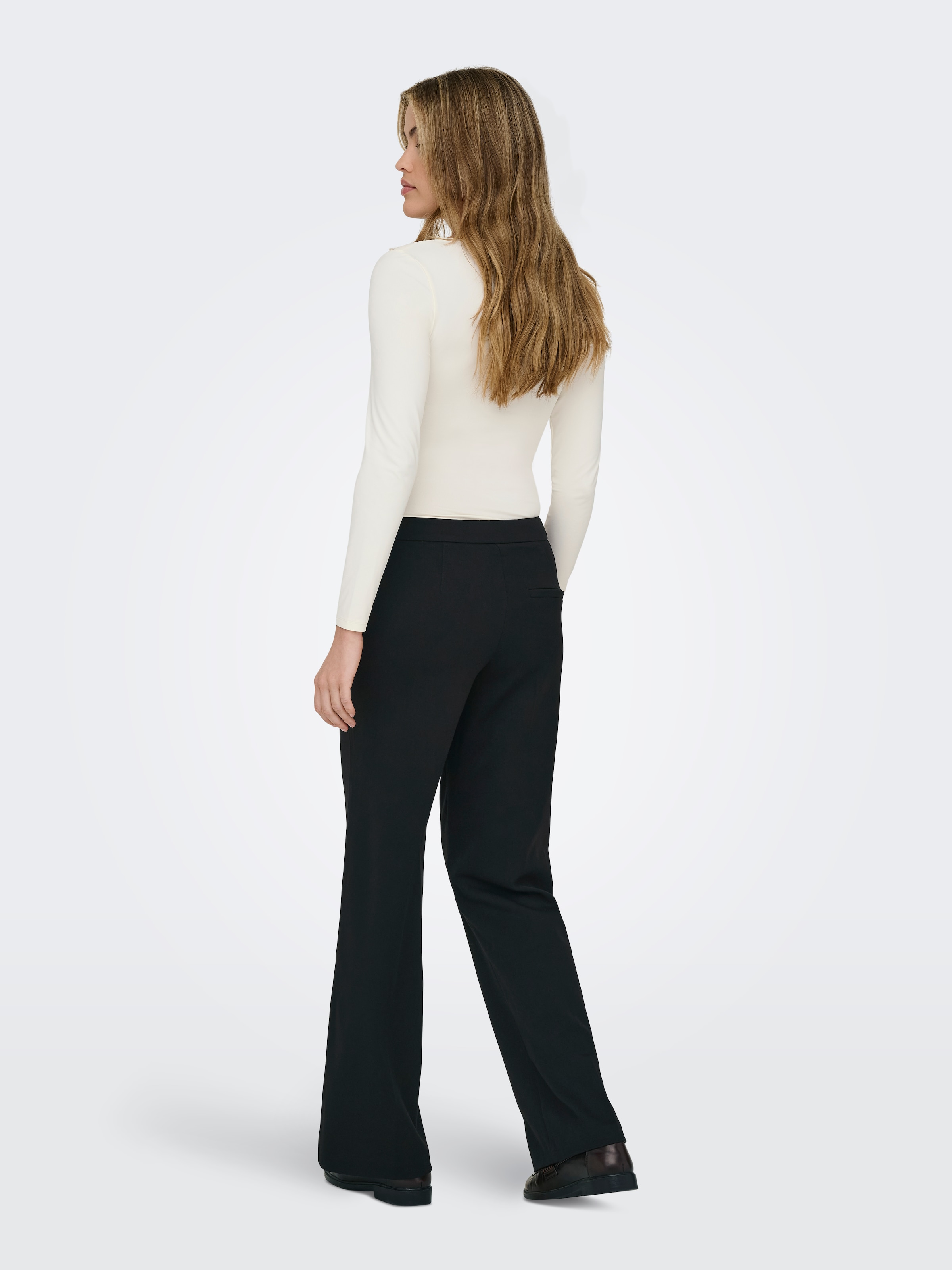 ONLY Anzughose »ONLMIA – Anzughose mit hoher Taille und Stretch«  gerade Form, modisch, Materialmix, Web