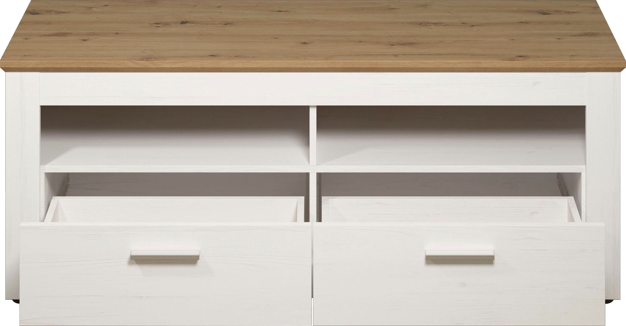 Home affaire Lowboard »Nybro TV-Kommode« TV-Unterteil mit 2 Schubladen & 2 Fächern - (B/T/H) 148/45/59 cm