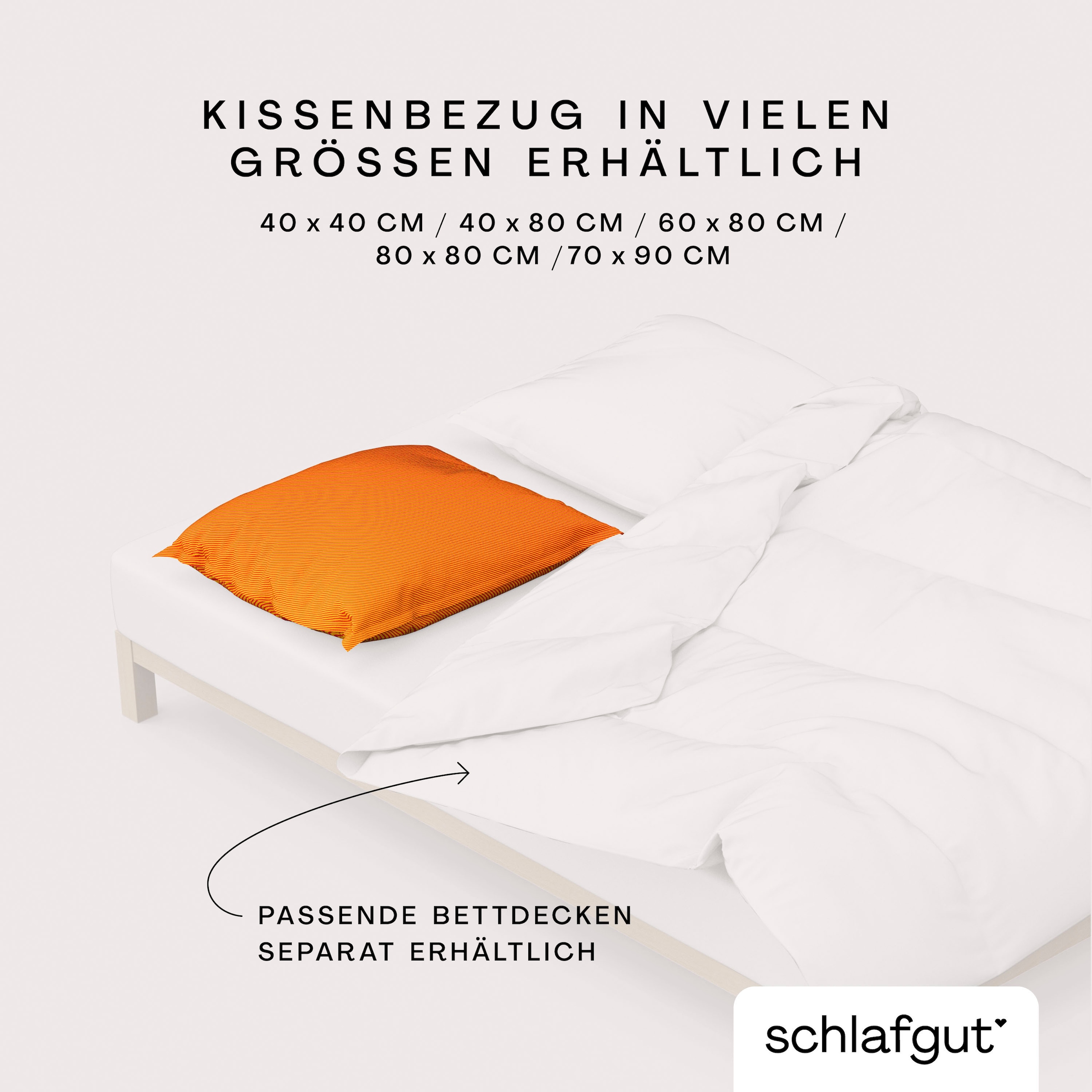 Schlafgut Kissenbezug »Woven Satin Fade«, (1 St.), mit Farbverlauf