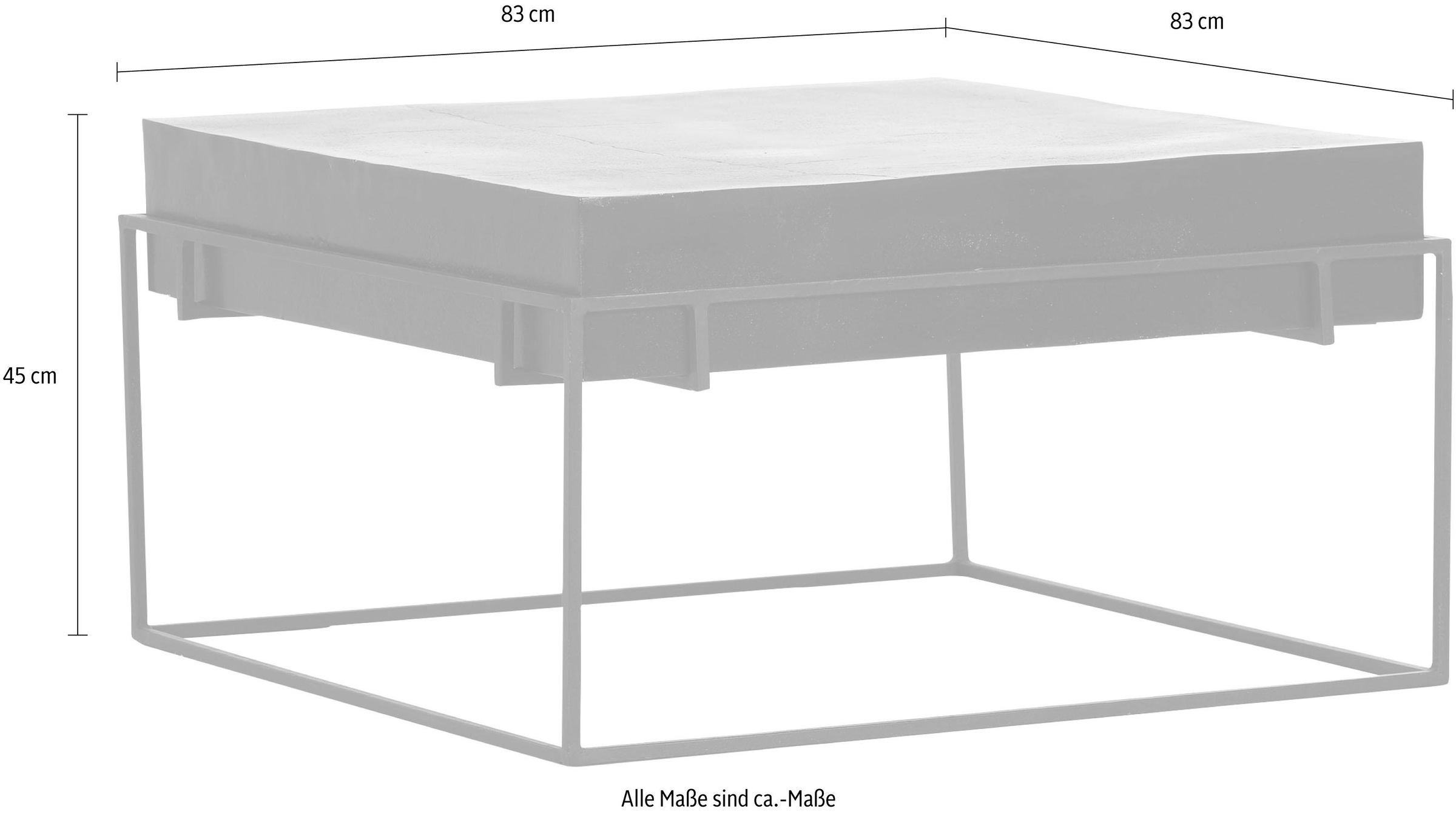 Gutmann Factory Couchtisch »Mix&Match«, im Industrial Style, quadratisch