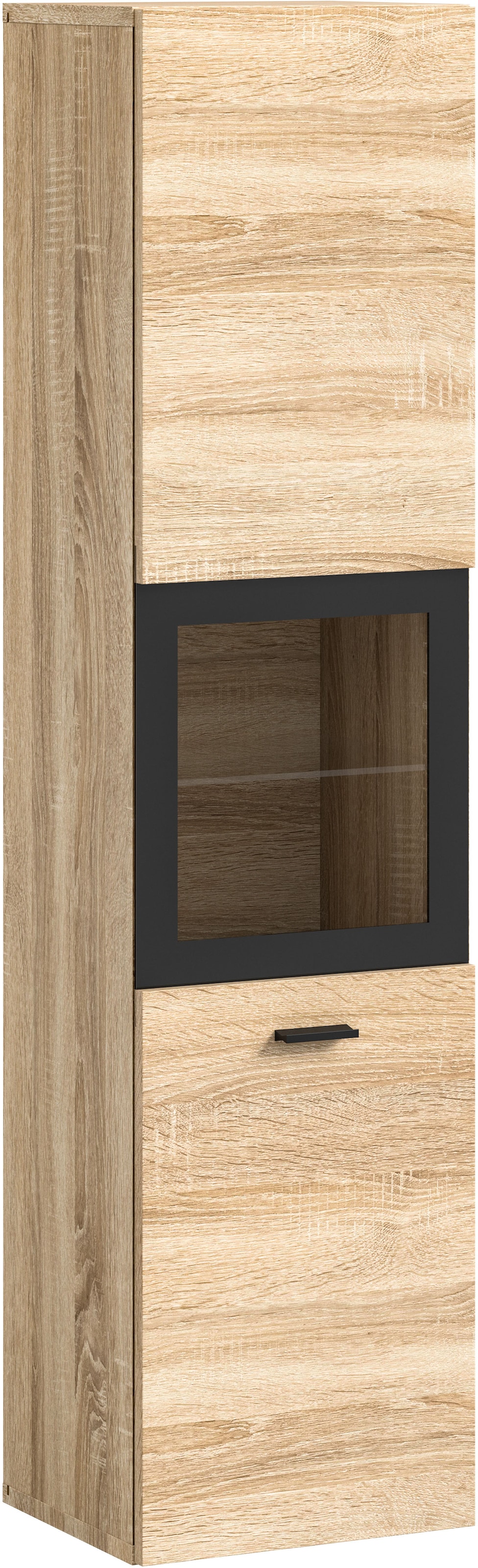 welltime Hochschrank »Tampa, Höhe 125cm, hängend oder stehend montierbar«, Badschrank, Bad-Hängeschrank, Badezimmer, Bad-Möbel