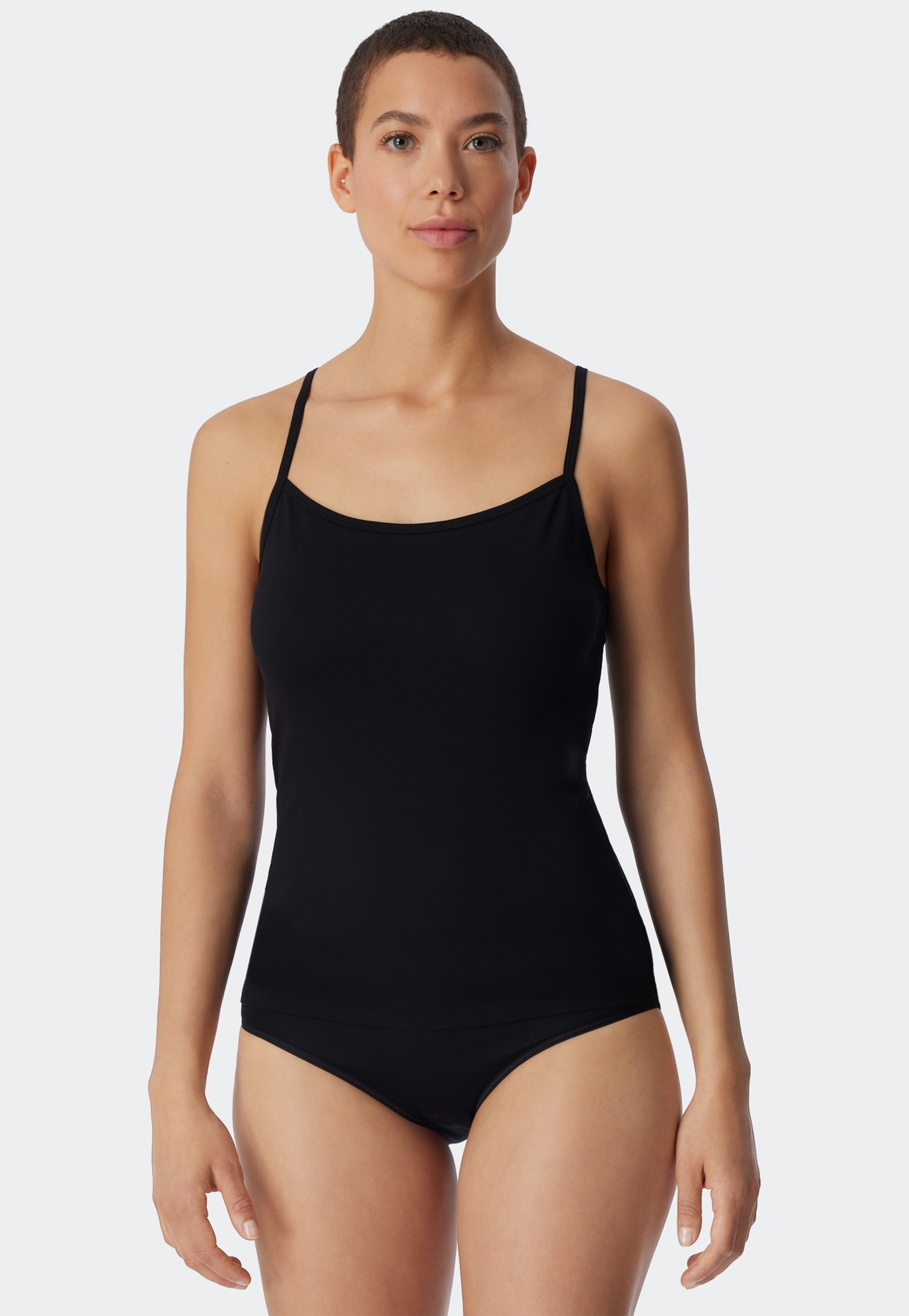 uncover by SCHIESSER Spaghettitop »Uncover Cotton« tiefer Rundhalsausschnitt, schmale Träger, elastisch, weich