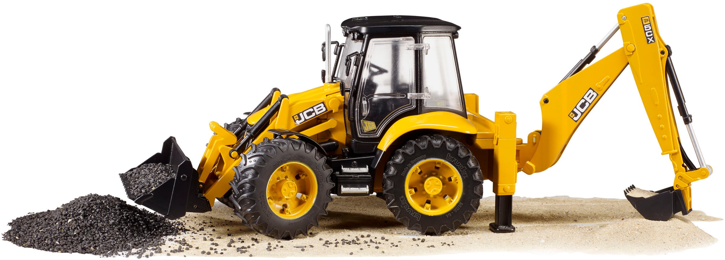 Bruder® Spielzeug-Bagger »JCB 5CX eco Baggerlader 41 cm (02454)«, Made in Europe