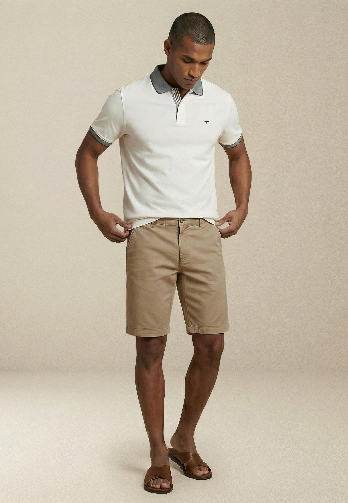 FYNCH-HATTON Poloshirt mit Logo Stickerei