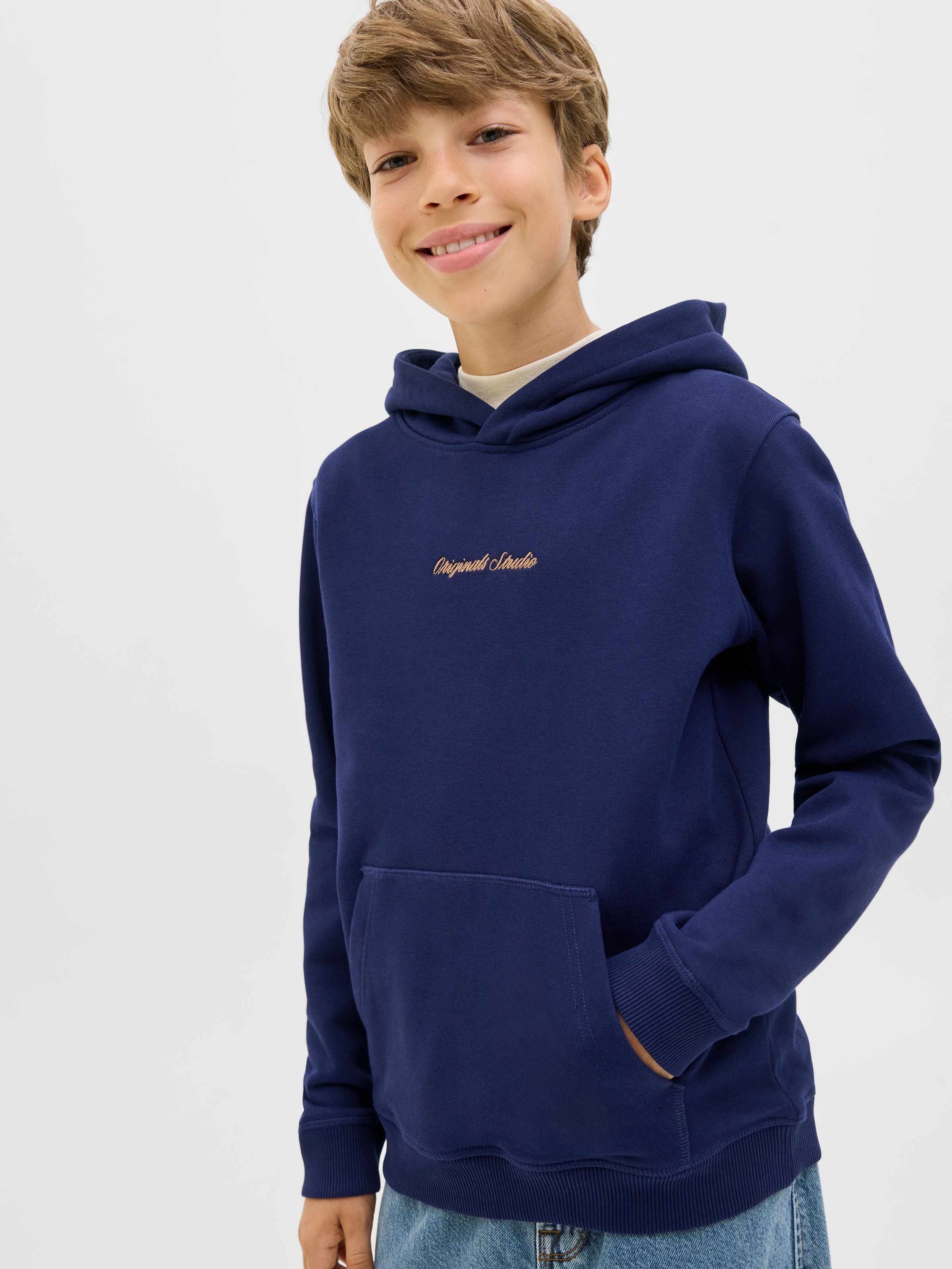 Jack & Jones Junior Kapuzensweatshirt »JORNORREBRO EMB SWEAT HOOD NOOS JNR«